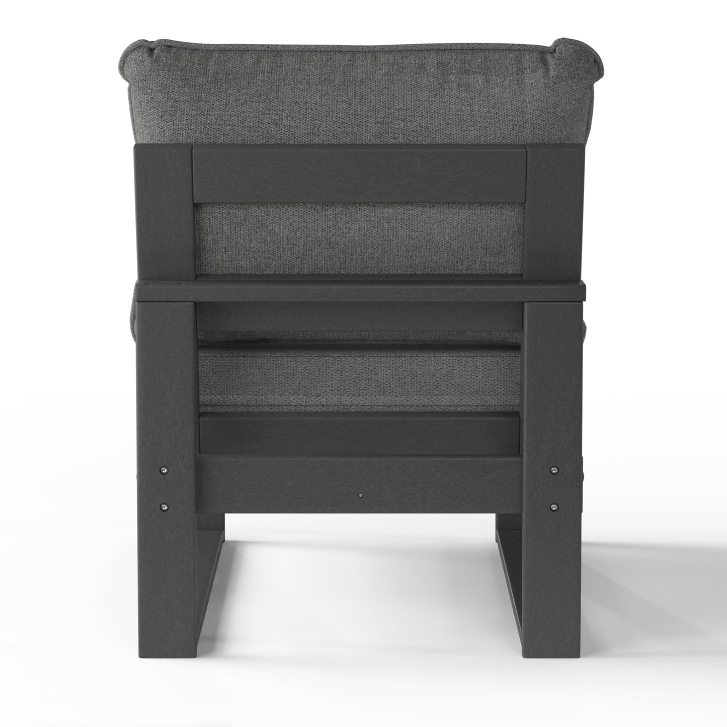 Signature All-Weather Outdoor Modular Deep Seating Cushioned Side Chair (Center Sectional Seat) Seahawk Designs Patio Chairs