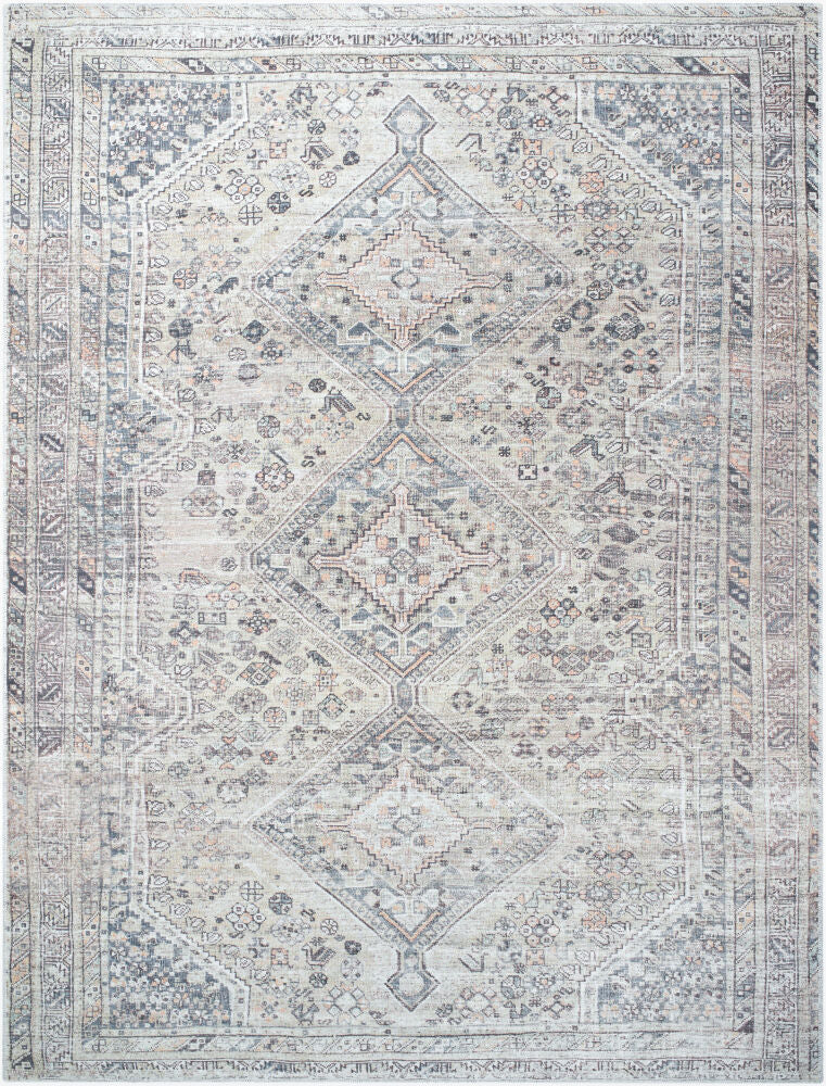 Eleni Machine Woven Rug — Black/Dark Brown