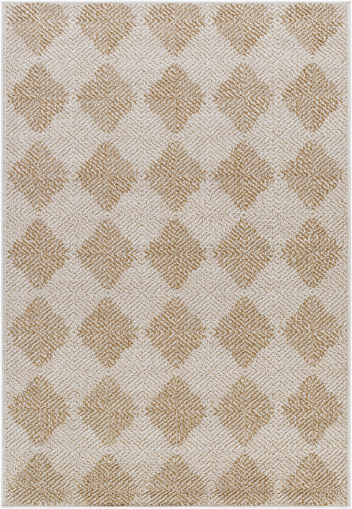 Kaya Machine Woven Rug — Ivory/Tan