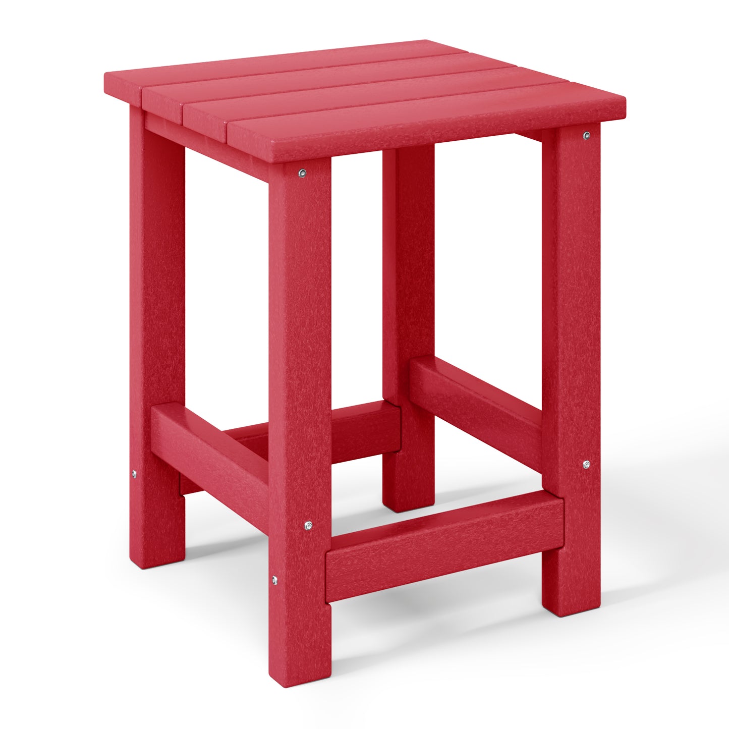 Tiny Terraces Kids' All-Weather Outdoor Side Table (12" Top) Red Seahawk Designs Kids Patio Side Tables