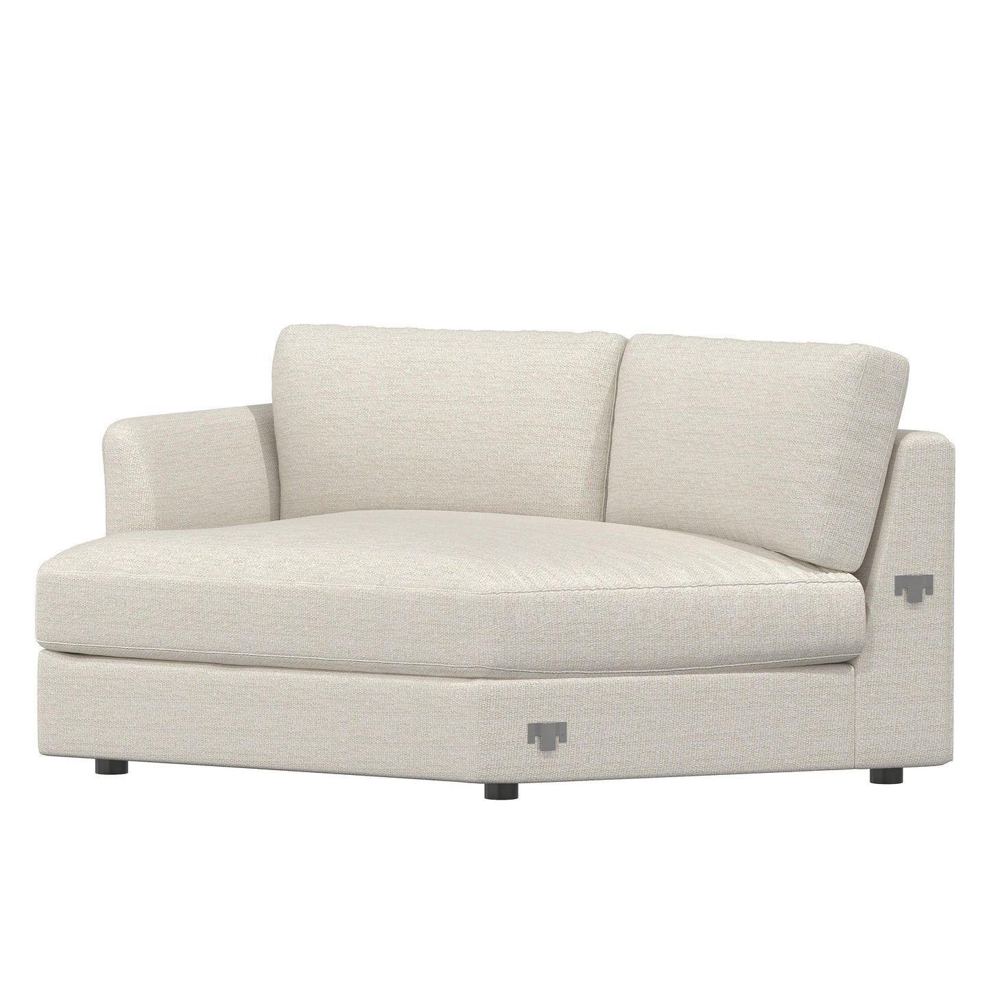 Sydney Fabric Left Arm Chaise Bernhardt Living