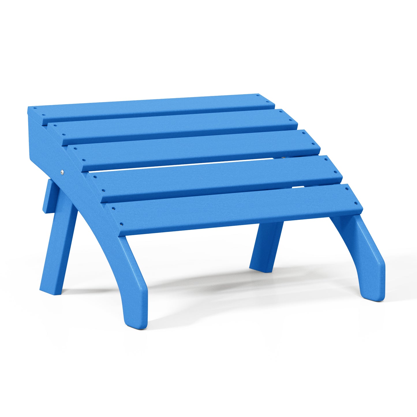 Westport All-Weather Outdoor Adirondack Folding Foot Rest/Ottoman Pacific Blue Seahawk Designs Patio Ottomans