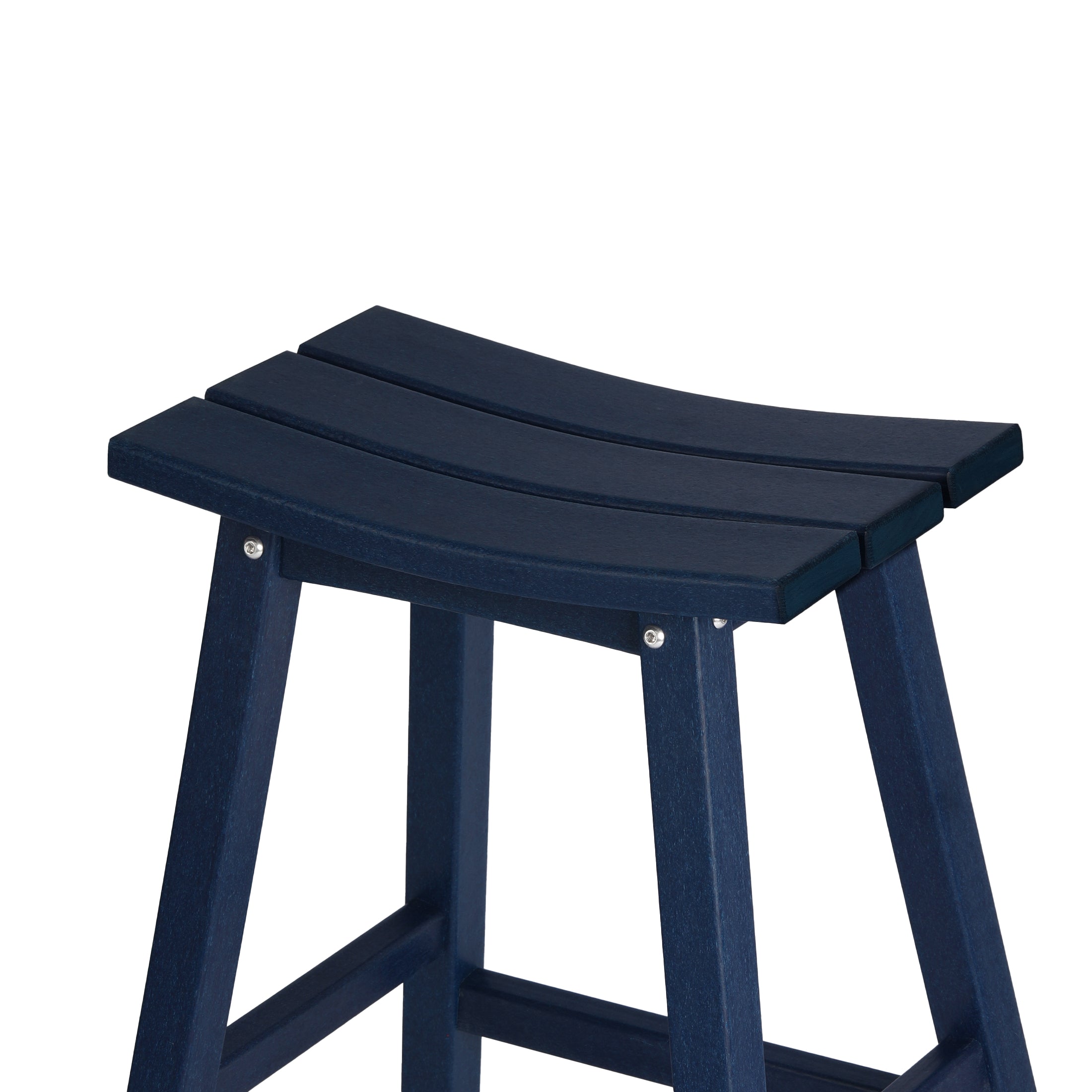Stockholm All-Weather Outdoor Saddle Bar Stool (29" Height) Seahawk Designs Patio Bar & Counter Stools