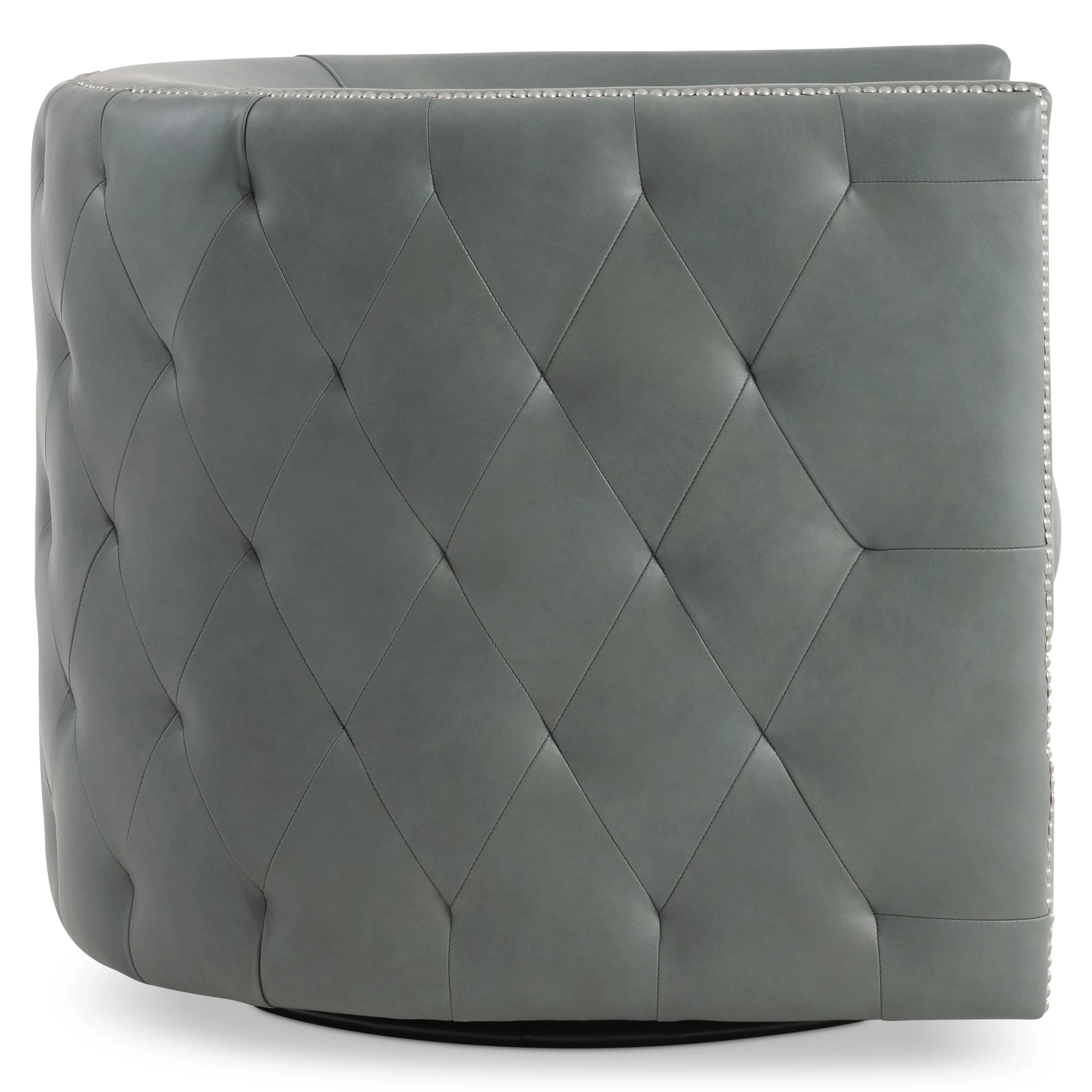 Palazzo Leather Swivel Chair Bernhardt Living