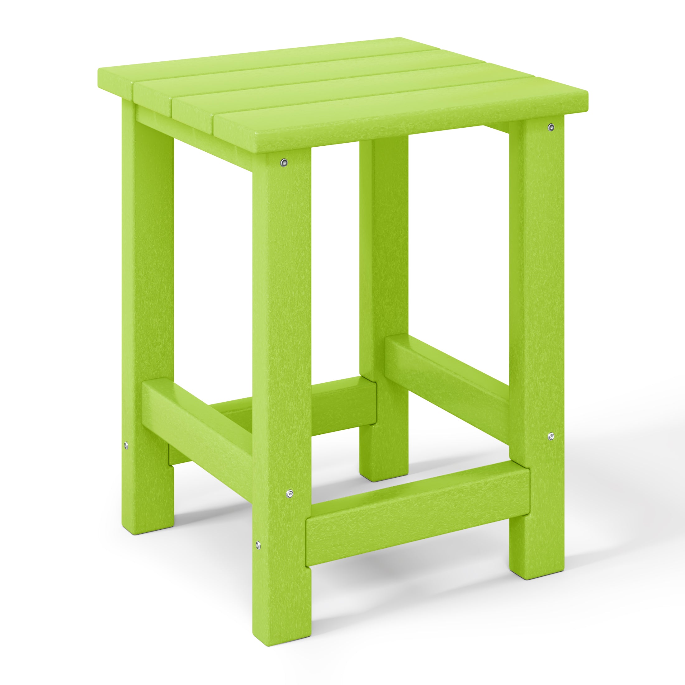 Tiny Terraces Kids' All-Weather Outdoor Side Table (12" Top) Lime Seahawk Designs Kids Patio Side Tables