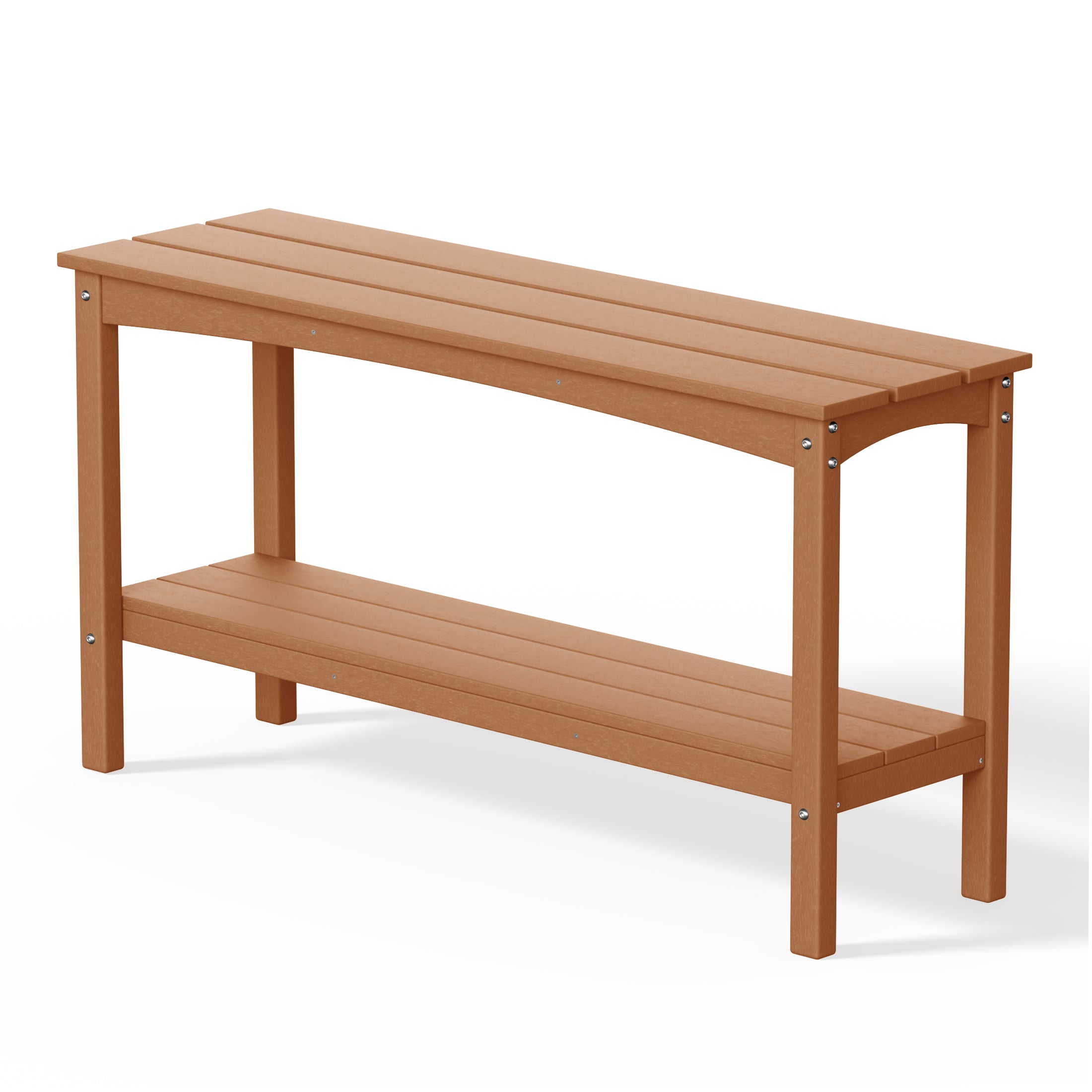 Tuscany All-Weather Outdoor Two Shelf Patio Bar Console Table (55" Wide) Seahawk Designs Outdoor Console Tables