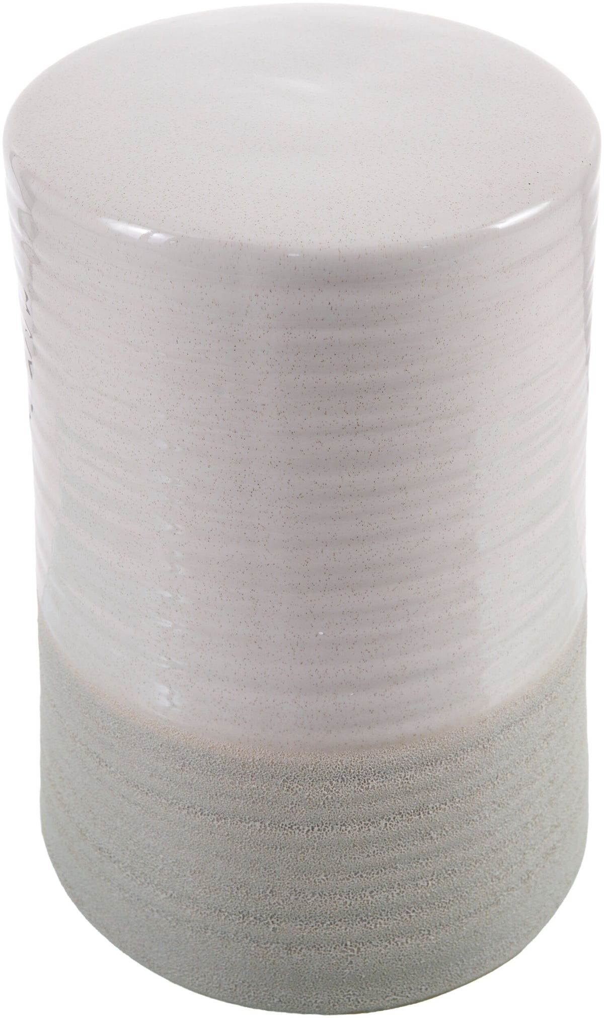 Waverly Garden Stool — Beige/Gray