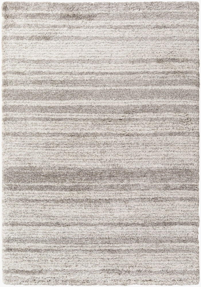 Wilder Machine Woven Rug — Gray/White