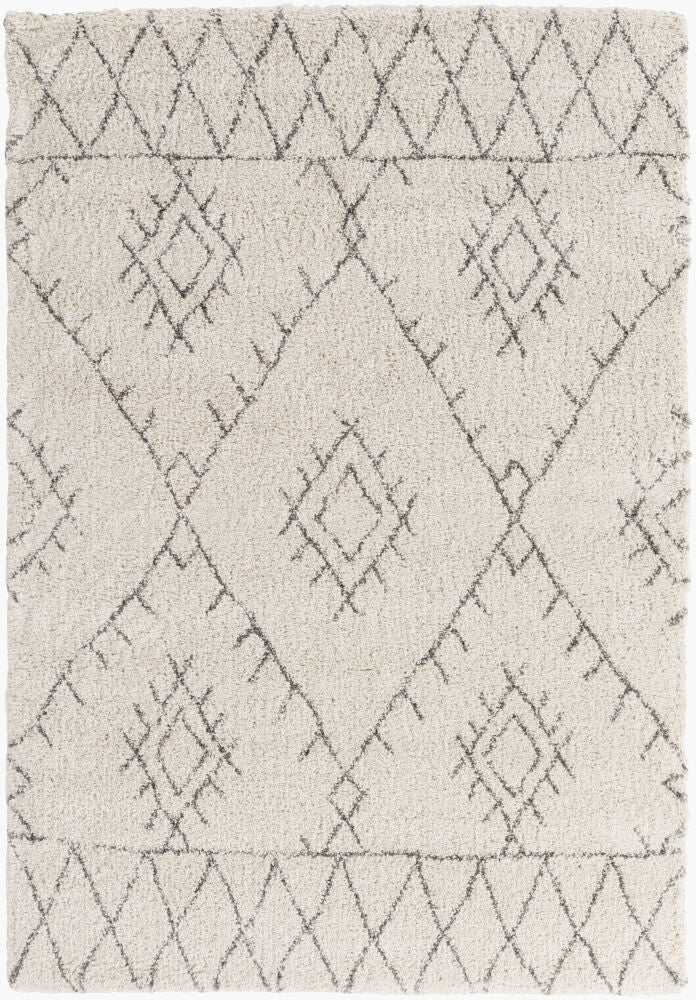 Wilder Machine Woven Rug — Charcoal/Light Beige