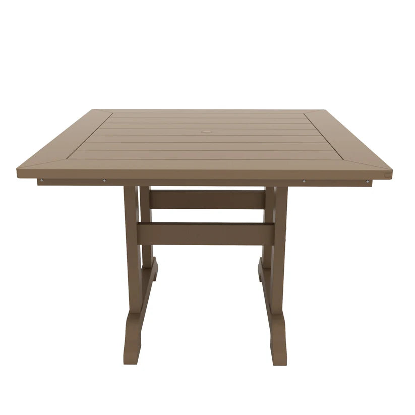 Tuscany All-Weather Outdoor Square Dining Table (43" Top) Weathered Wood Seahawk Designs Patio Dining Tables