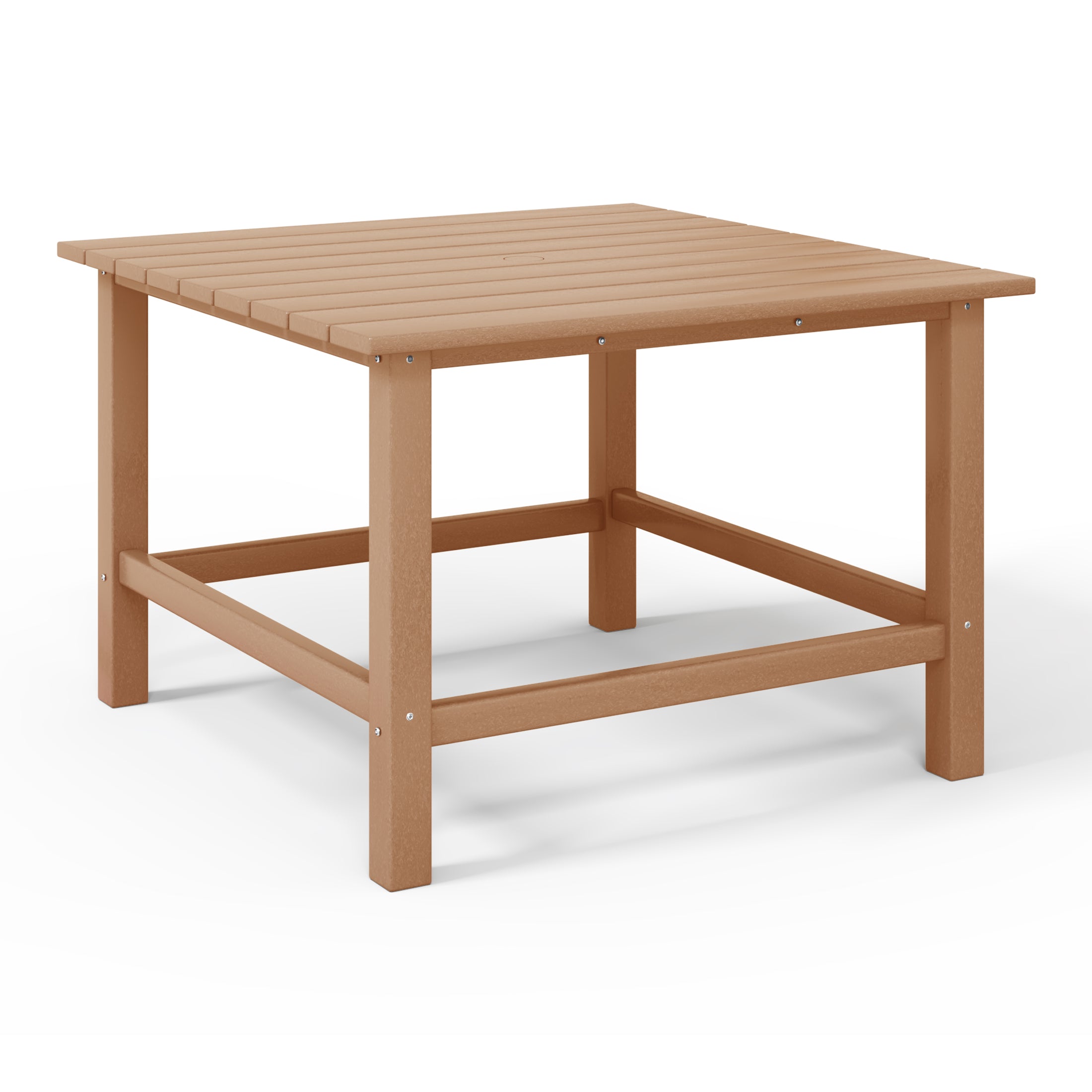 Tiny Terraces Kids' All-Weather Outdoor Square Dining Table (31" Top) Teak Seahawk Designs Kids Patio Dining Tables