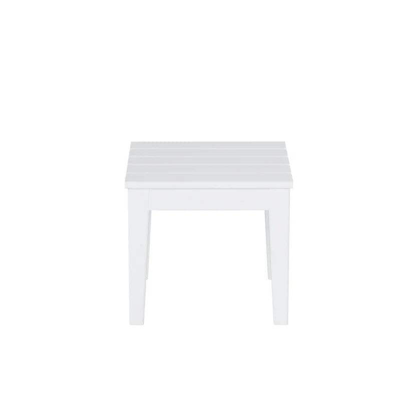 Tuscany All-Weather Outdoor Square Side Table (17" Height) White Seahawk Designs Patio Side Tables