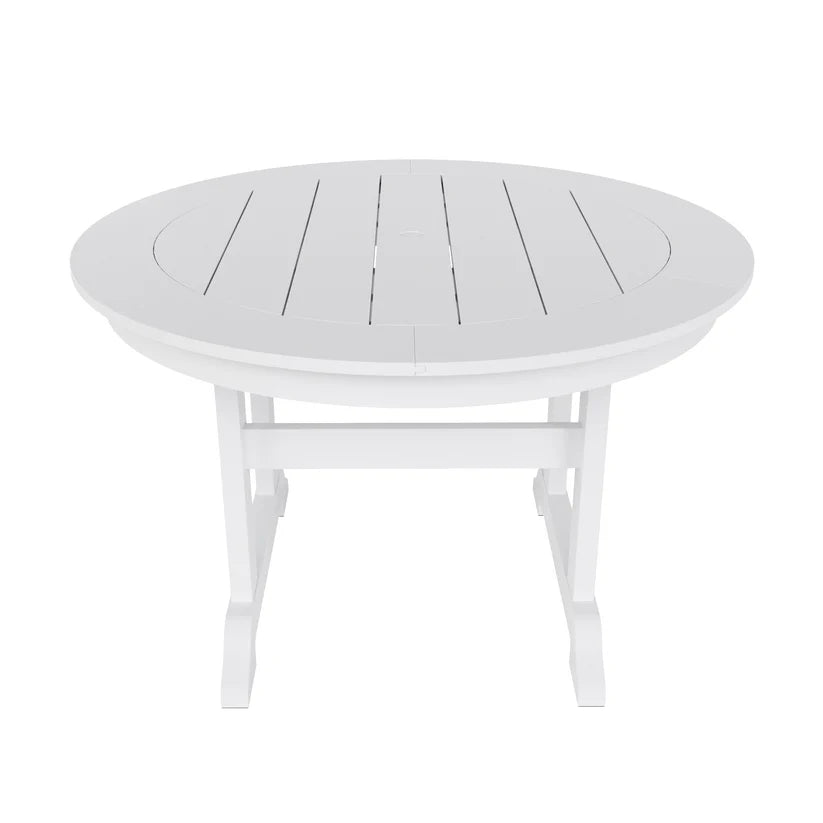 Tuscany All-Weather Outdoor Round Dining Table (47" Top) White Seahawk Designs Patio Dining Tables