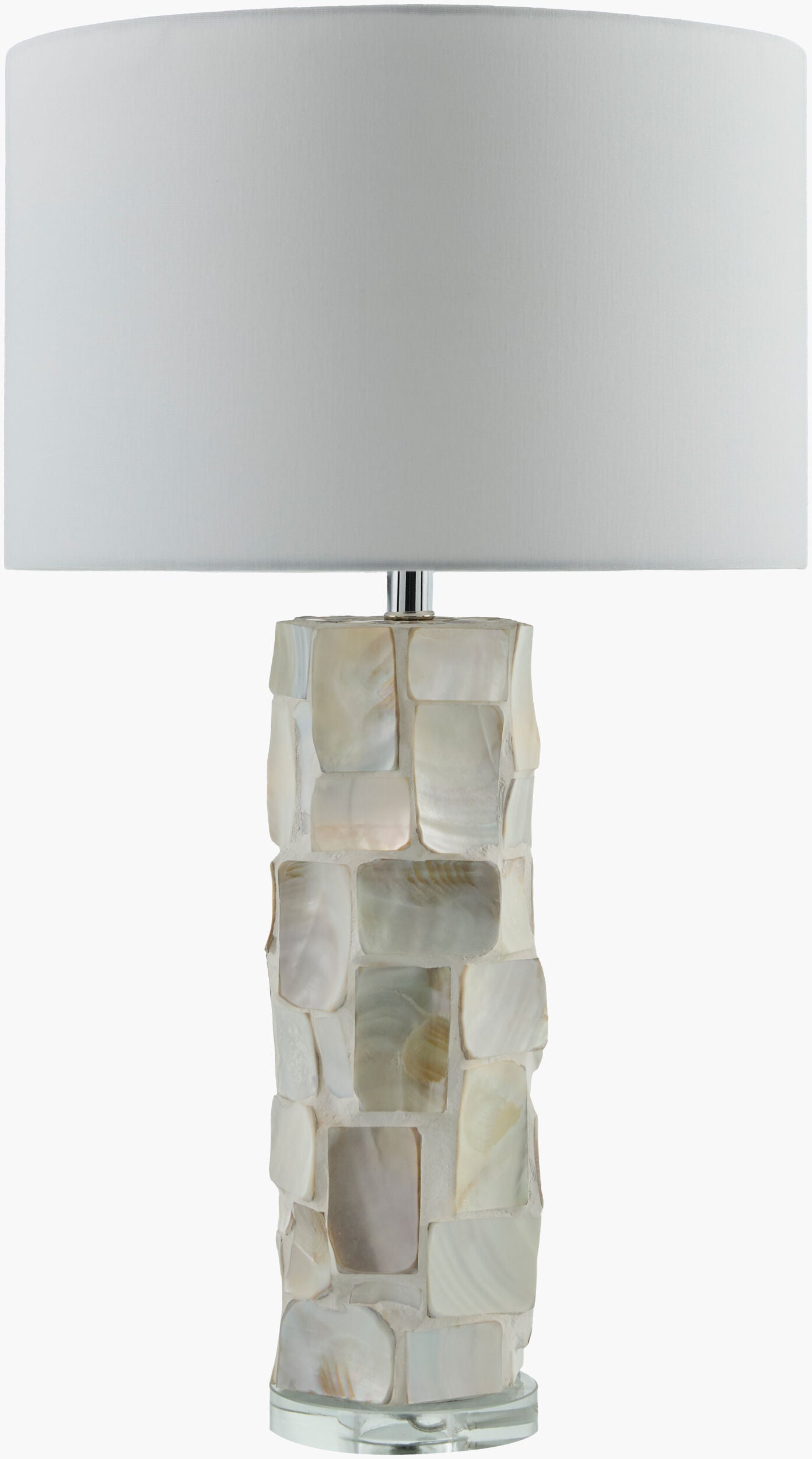 Walvis Accent Table Lamp — Clear/Cream