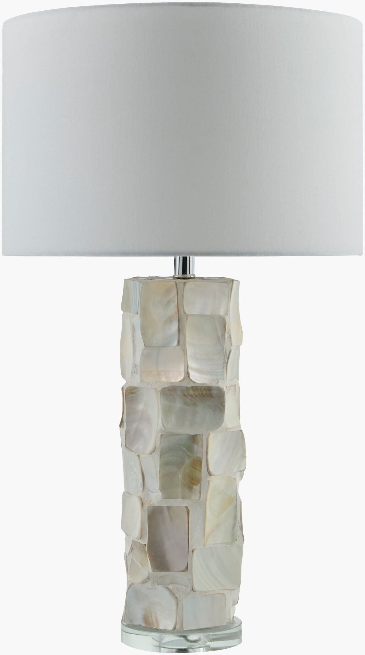 Walvis Accent Table Lamp — Clear/Cream