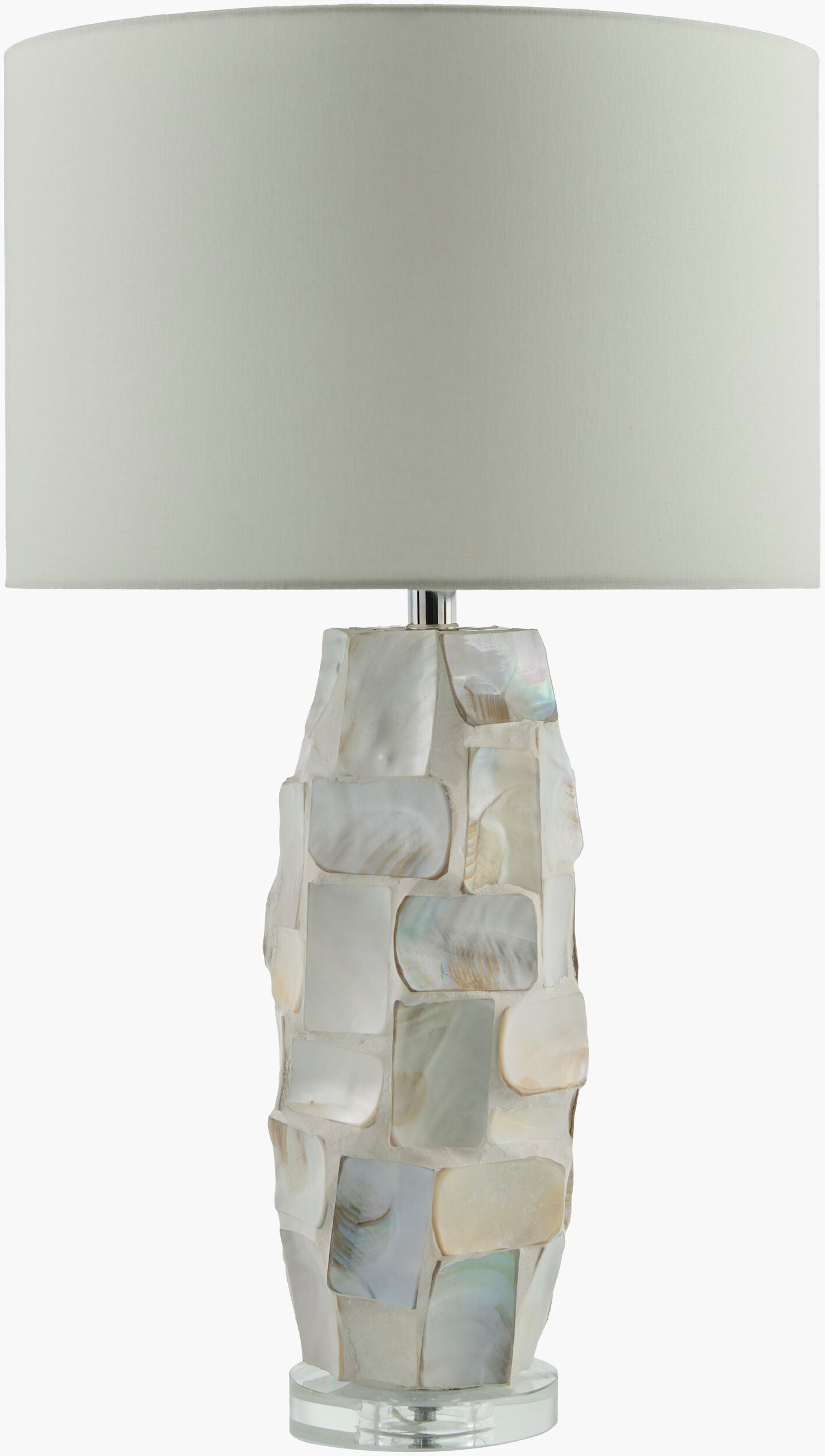 Walvis Accent Table Lamp — Clear/Cream