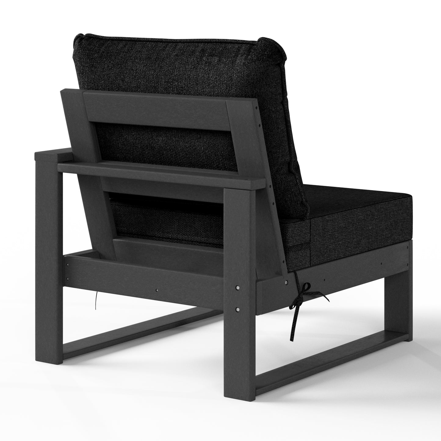 Signature All-Weather Outdoor Modular Patio Deep Seating Right Arm Chair (Right Arm Sectional Seat) Seahawk Designs Patio Chairs