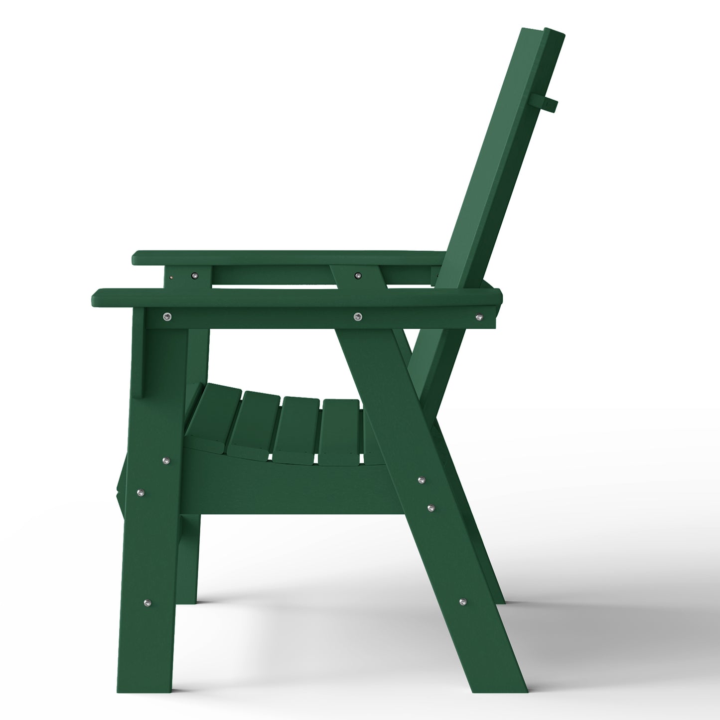 Malibu Modern All-Weather Outdoor Contoured Adirondack Dining Chair Seahawk Designs Patio Dining Chairs