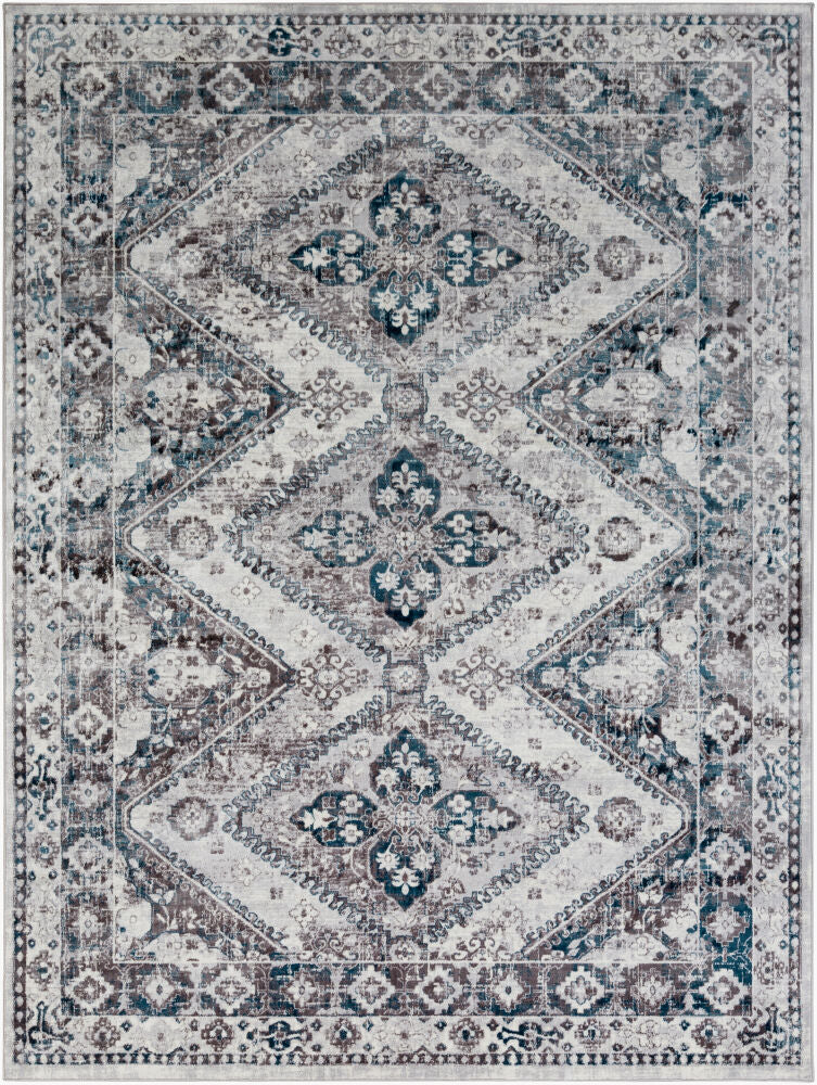 Wanderlust Machine Woven Rug — Charcoal/Light Slate