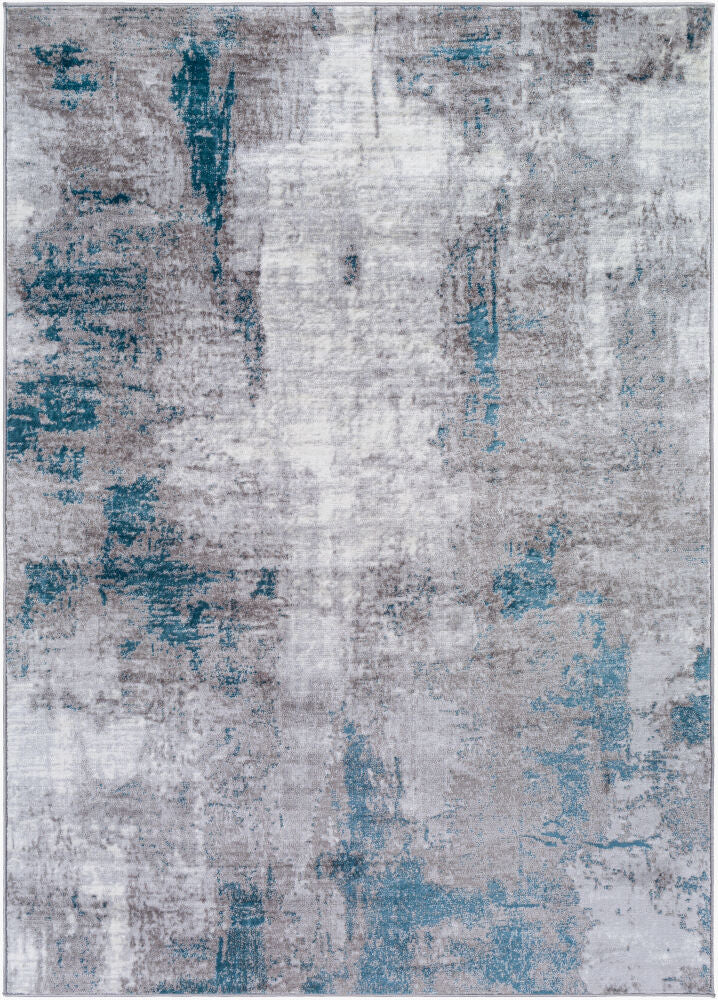 Wanderlust Machine Woven Rug — Cream/Denim