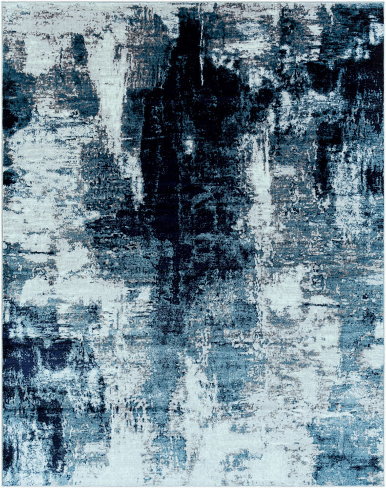 Wanderlust Machine Woven Rug — Cream/Denim