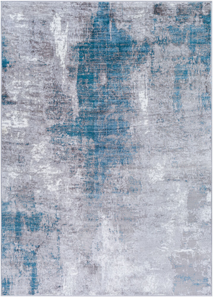 Wanderlust Machine Woven Rug — Cream/Denim
