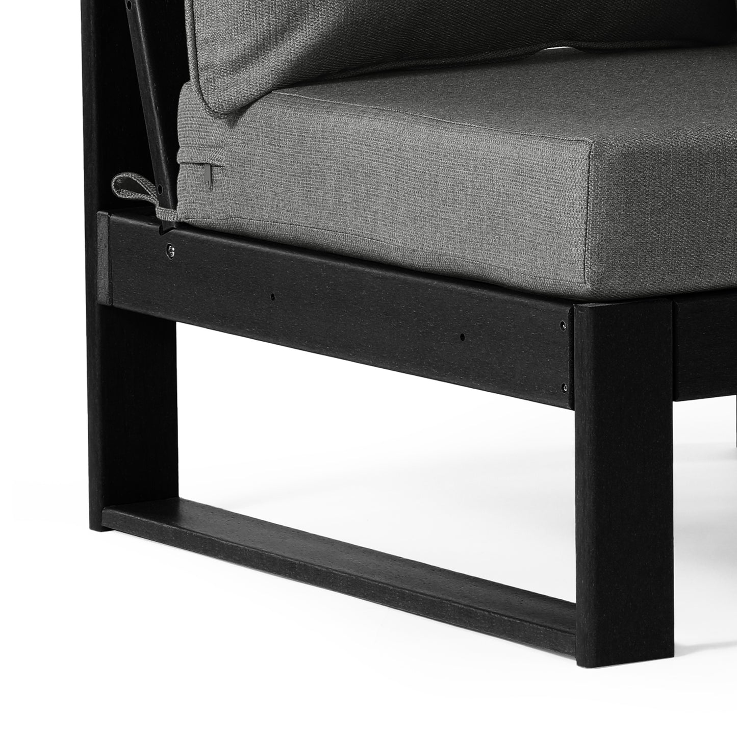 Signature All-Weather Outdoor Modular Deep Seating Cushioned Side Chair (Center Sectional Seat) Seahawk Designs Patio Chairs