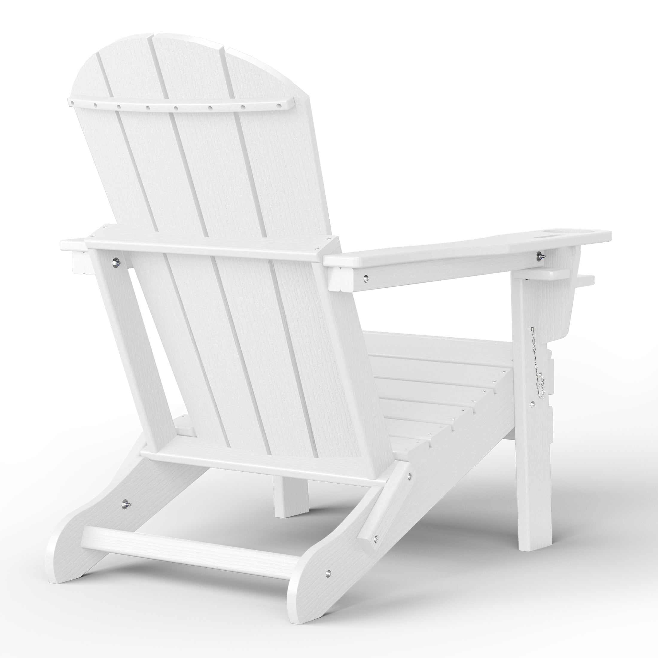 Chatham All-Weather Outdoor Folding Adirondack Chair with Cup Holder Seahawk Designs Adirondack Chairs