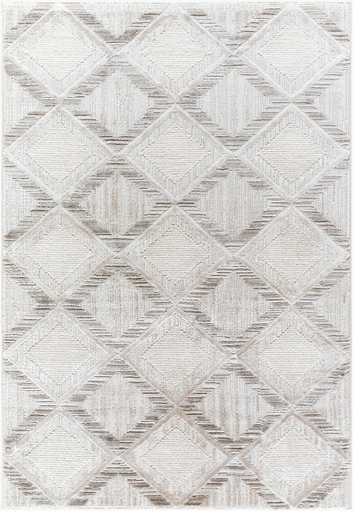 Wolly Machine Woven Rug — Cream/Ivory