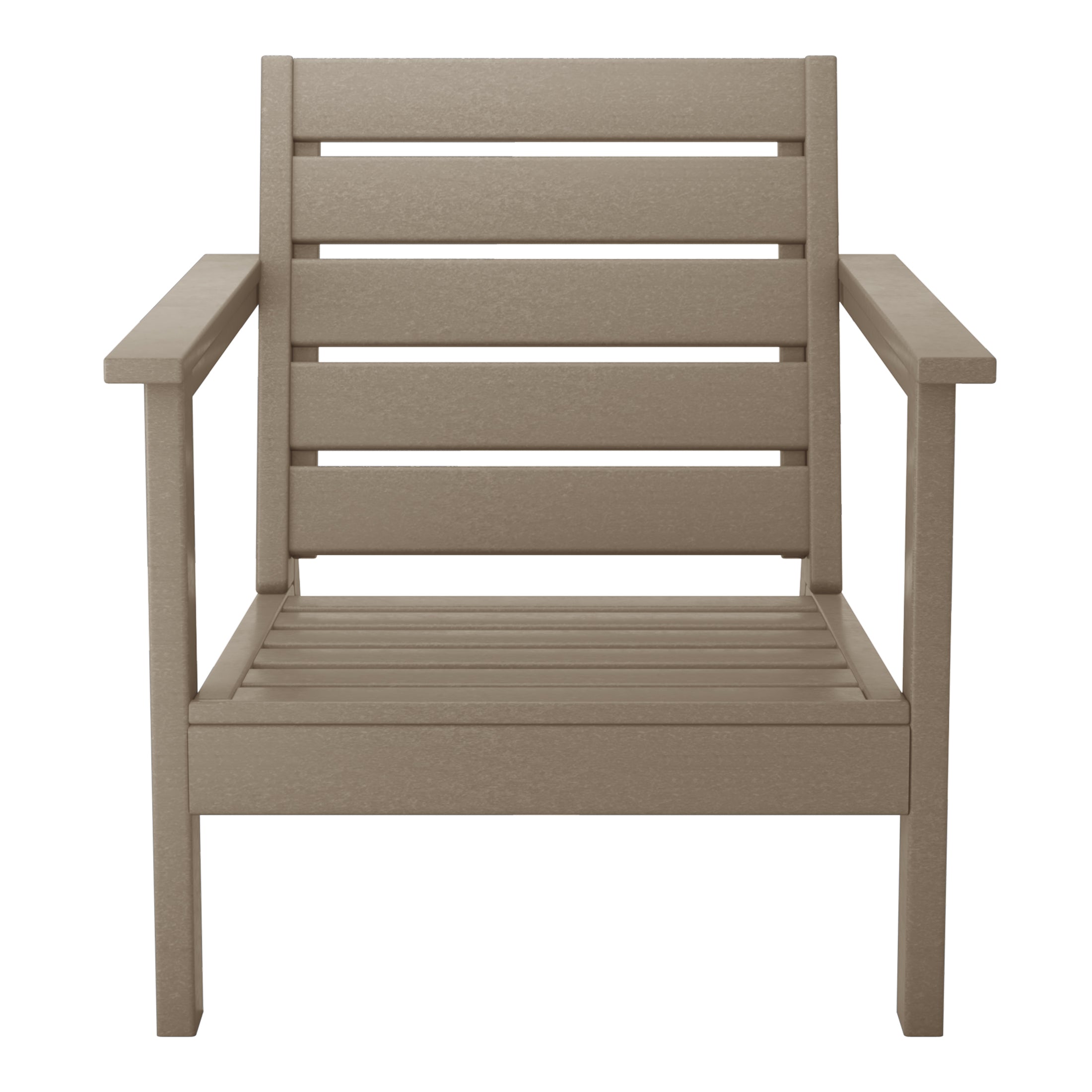 Scottsdale All-Weather Outdoor Modular Deep Seating Arm Chair (with Optional Cushions) Weathered Wood Seahawk Designs Patio Chairs