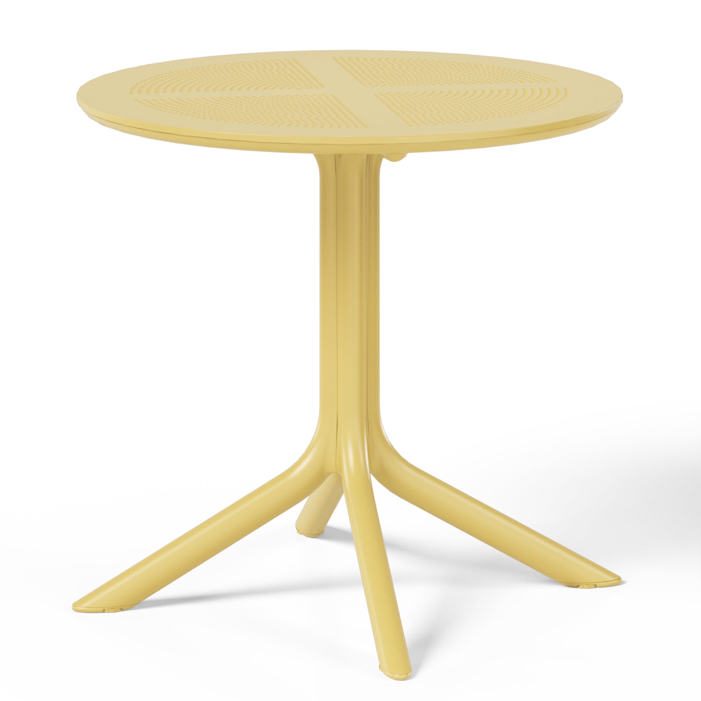 Polyform 31.5" Round Dining Table Yellow Seahawk Designs Patio Dining Tables