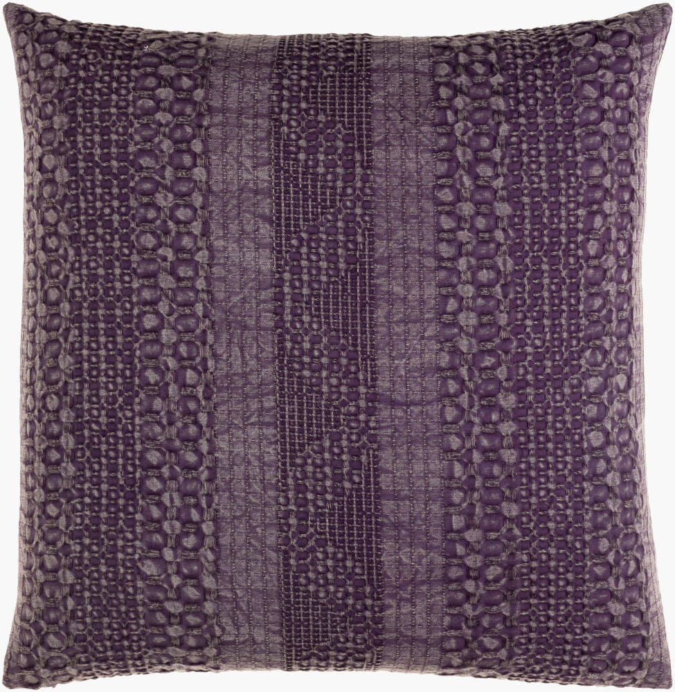 Washed Waffle Accent Pillow — Medium Purple