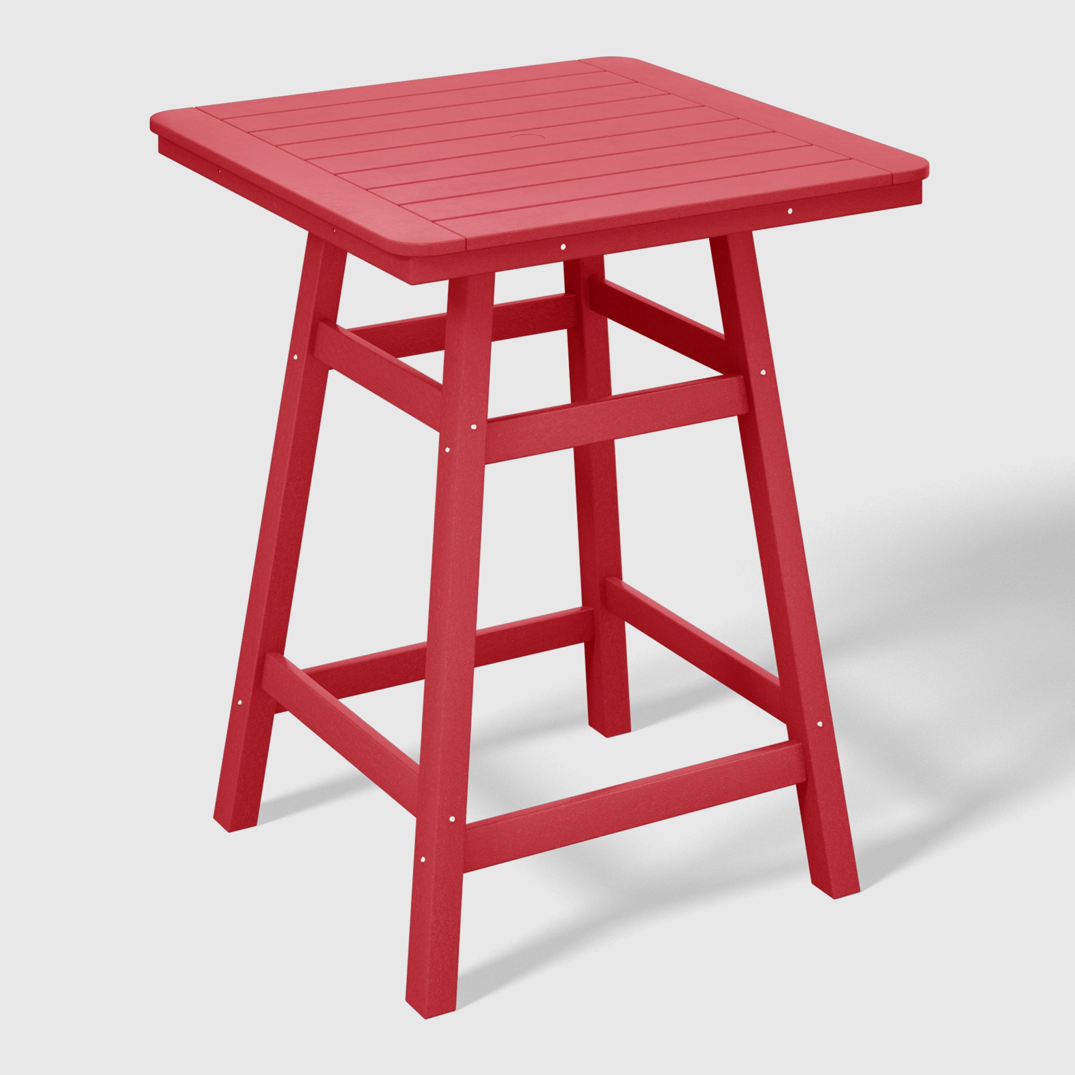 Stockholm All-Weather Outdoor Square Counter Table (31" Top) Red Seahawk Designs Patio Bar Tables