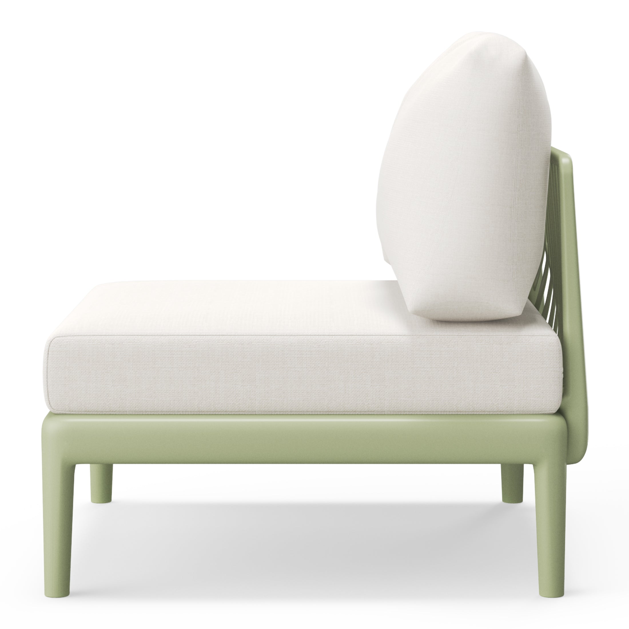 Polyform Deep Seating Armless Chair with Cushions Seahawk Designs Patio Chairs