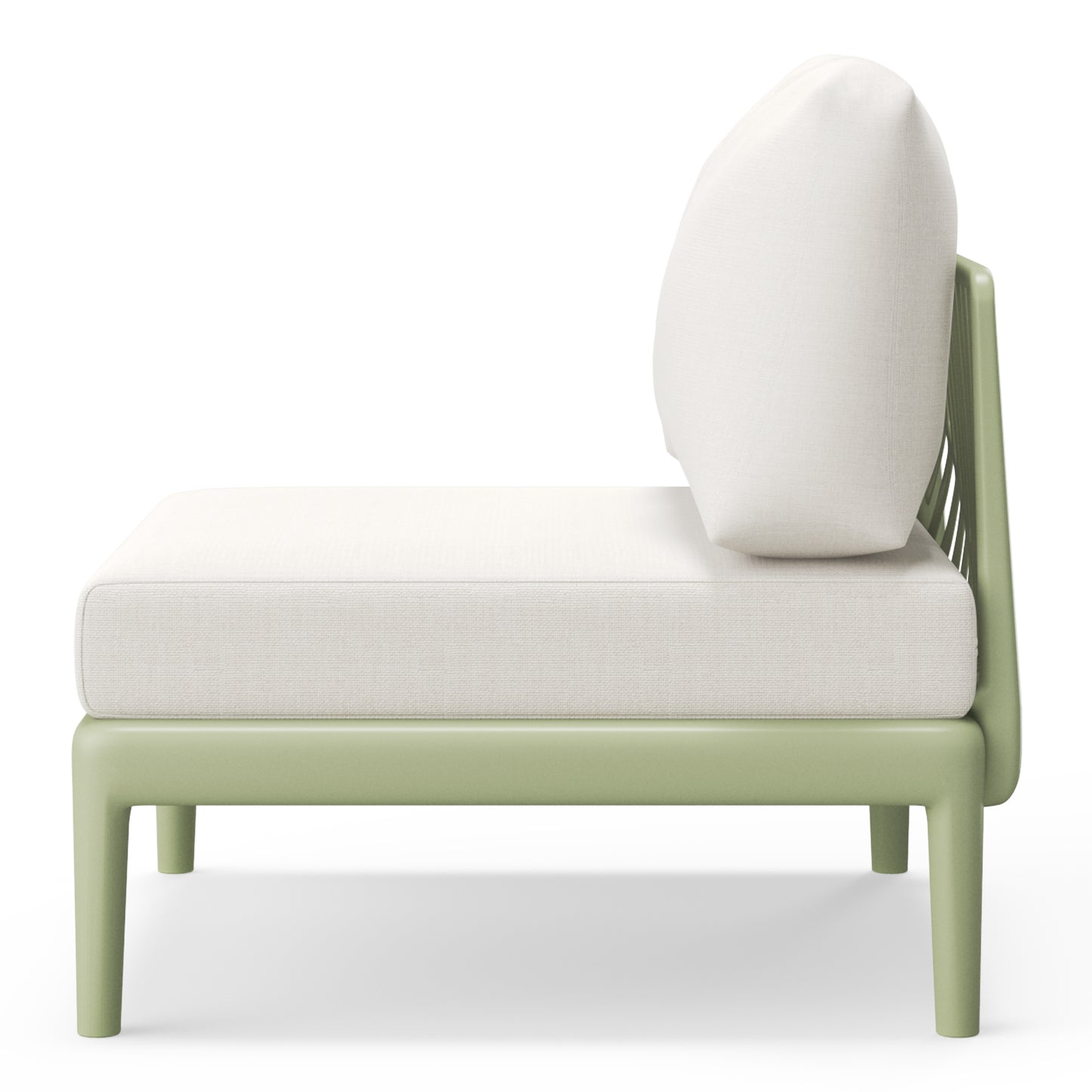 Polyform Deep Seating Armless Chair with Cushions Seahawk Designs Patio Chairs