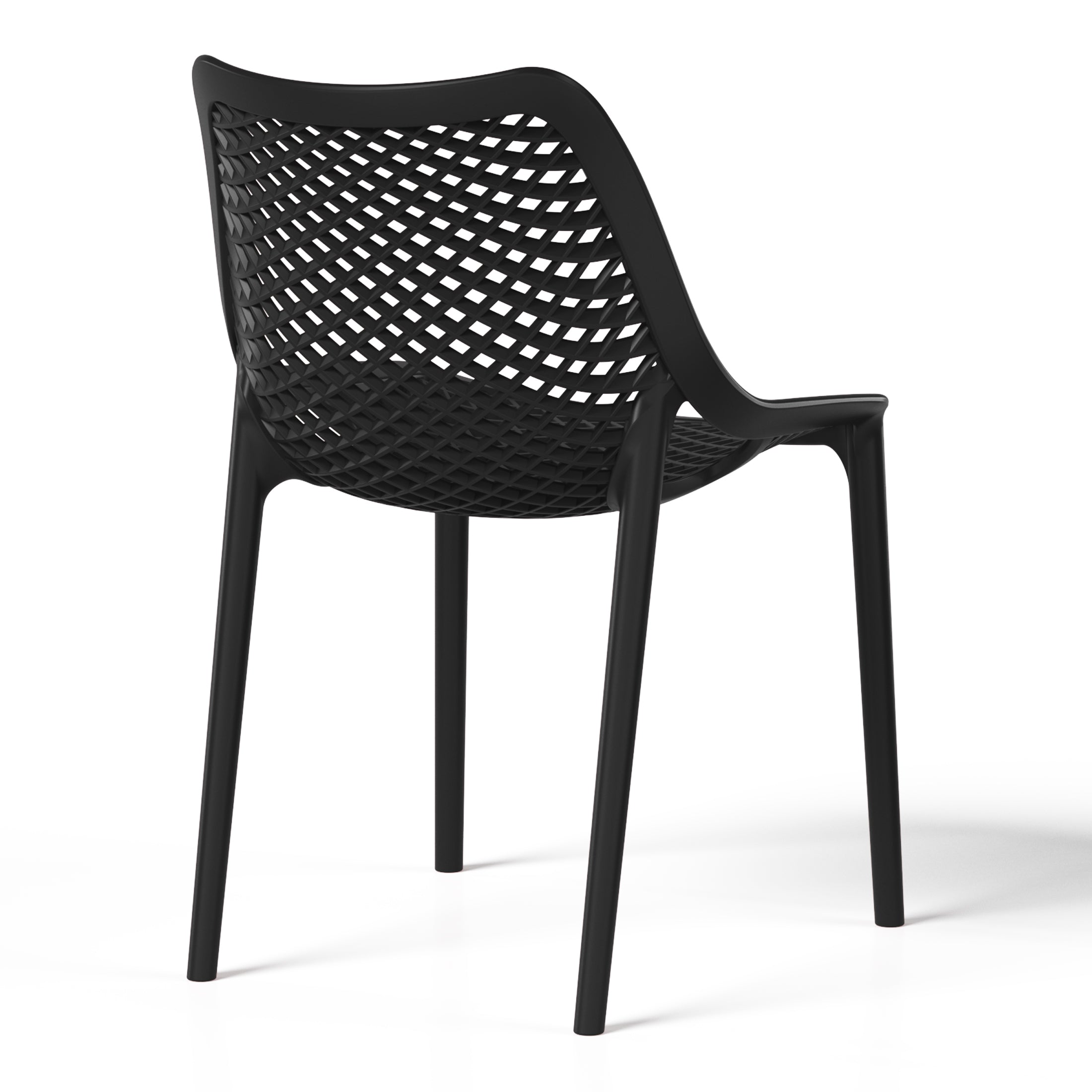 Polyform Stacking Dining Side Chair (Set of 2) Seahawk Designs Patio Dining Chairs