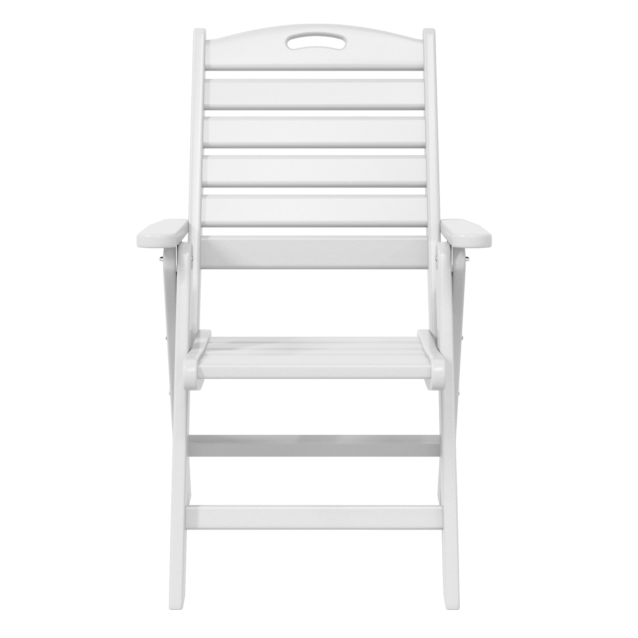 Aarhus Folding High back Dining Chair (Set of 2) White Seahawk Designs Patio Dining Chairs