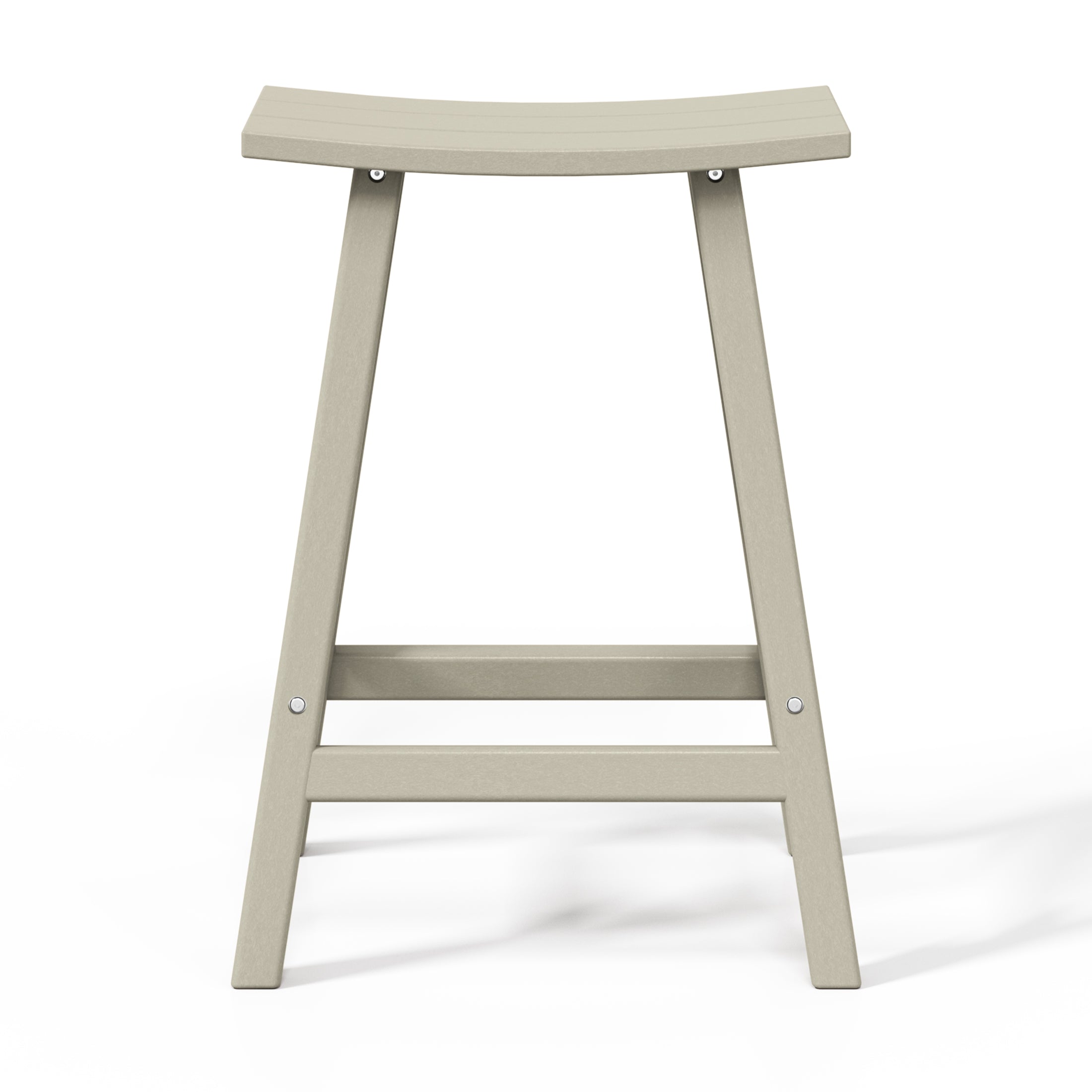 Stockholm All-Weather Outdoor Saddle Counter Stool (24" Height) Seahawk Designs Patio Bar & Counter Stools