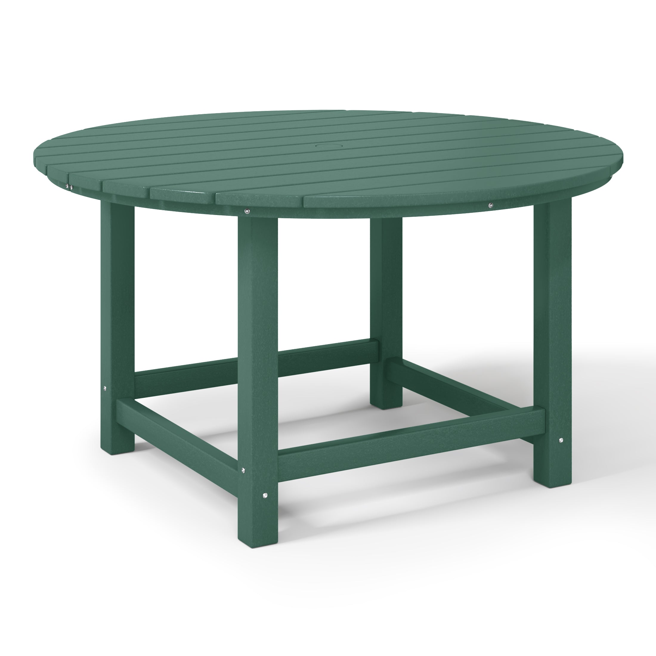 Tiny Terraces Kids' All-Weather Outdoor Round Dining Table (38" Wide) Dark Green Seahawk Designs Kids Patio Dining Tables