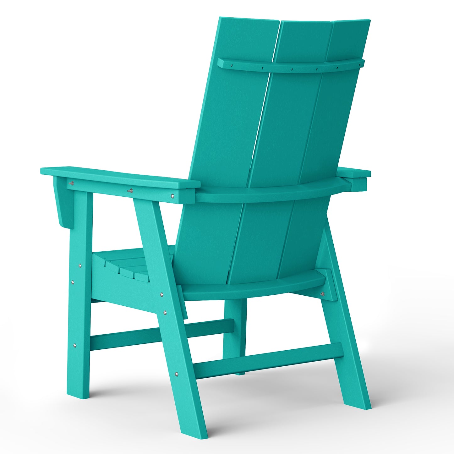 Malibu Modern All-Weather Outdoor Contoured Adirondack Dining Chair Seahawk Designs Patio Dining Chairs
