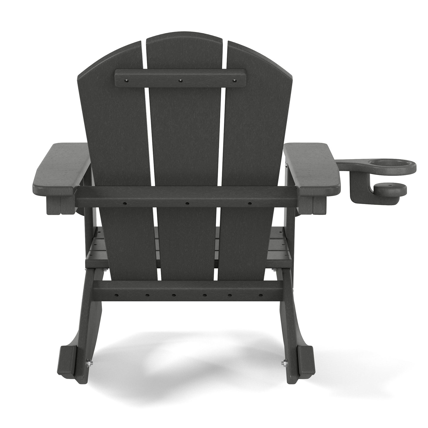 Tiny Terraces Kids Adirondack Rocking Chair with Cup Holder (Set of 2) Seahawk Designs Kids Patio Rocking Chairs