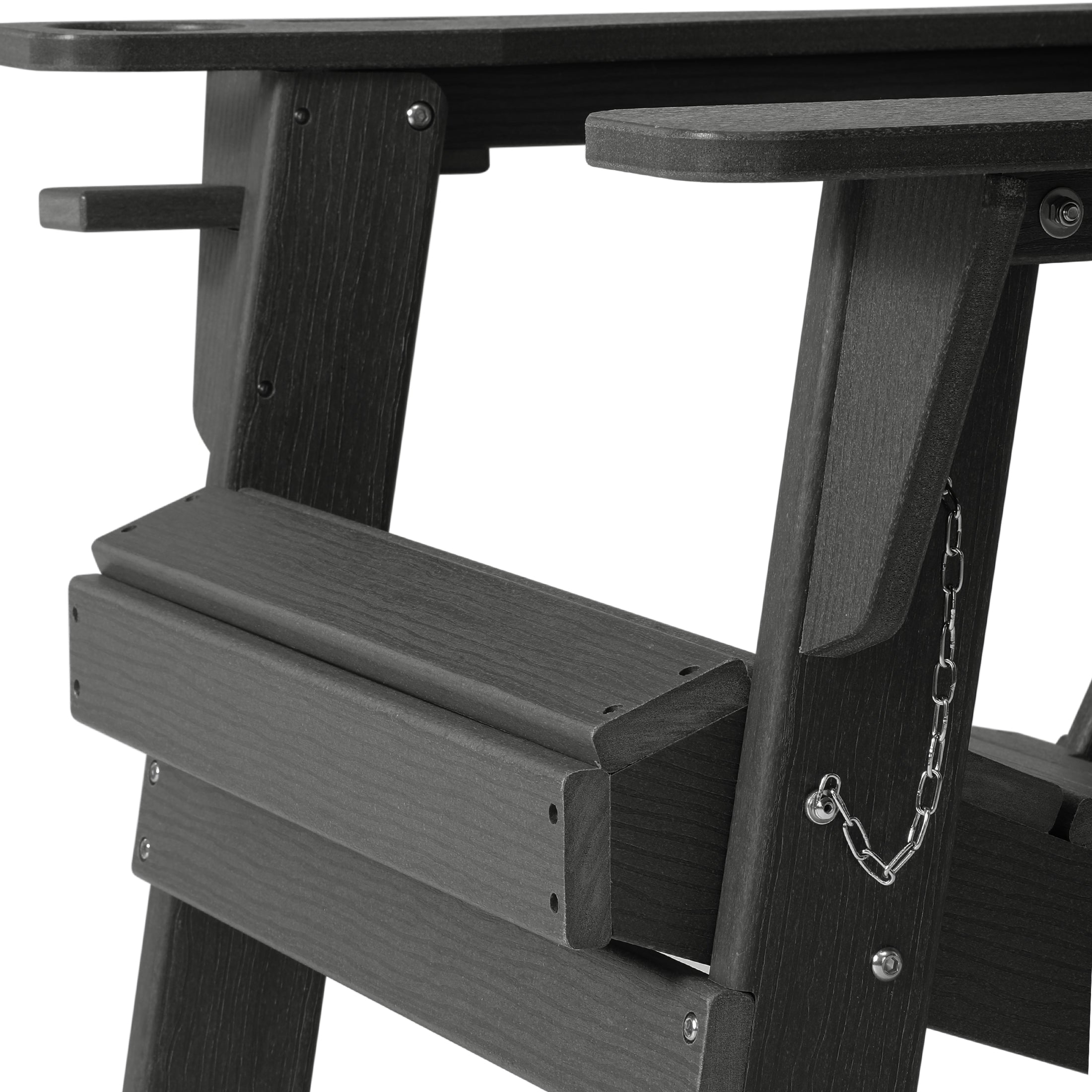 Chatham All-Weather Outdoor Folding Adirondack Chair with Cup Holder Seahawk Designs Adirondack Chairs