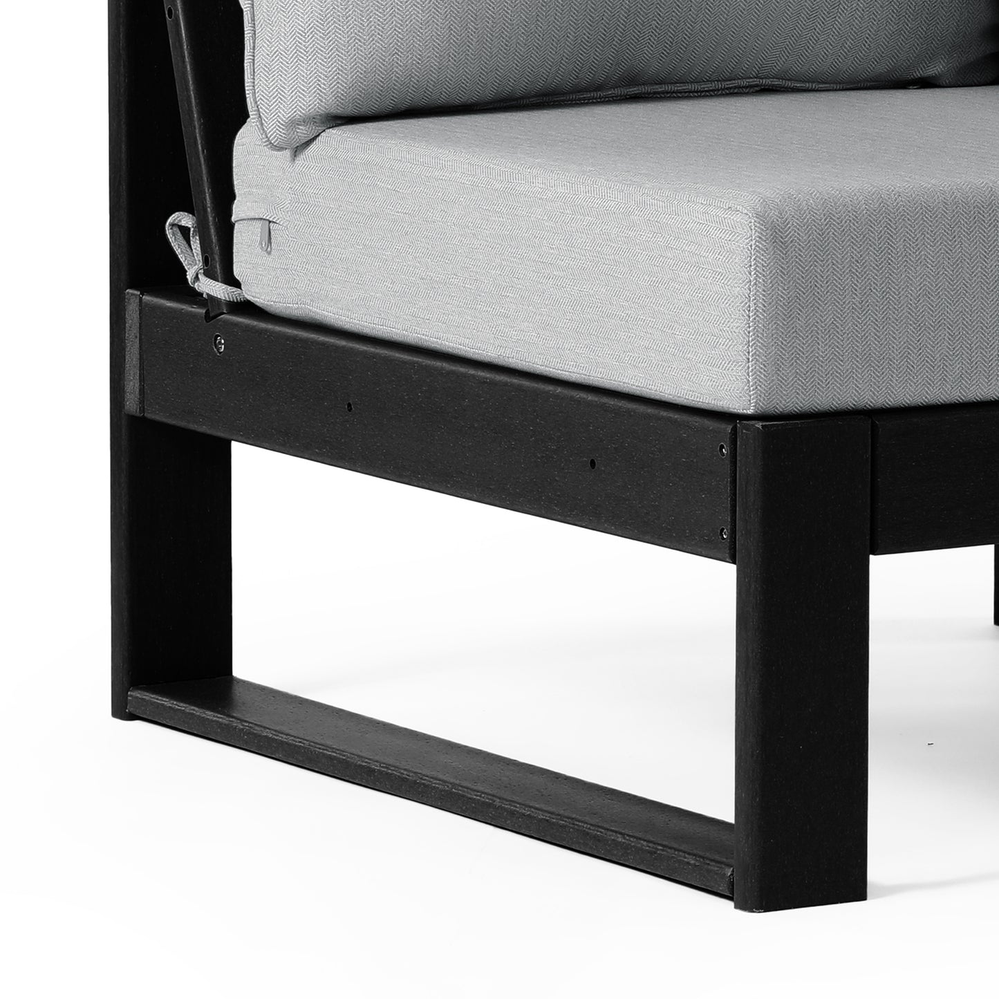 Signature All-Weather Outdoor Modular Deep Seating Cushioned Side Chair (Center Sectional Seat) Seahawk Designs Patio Chairs