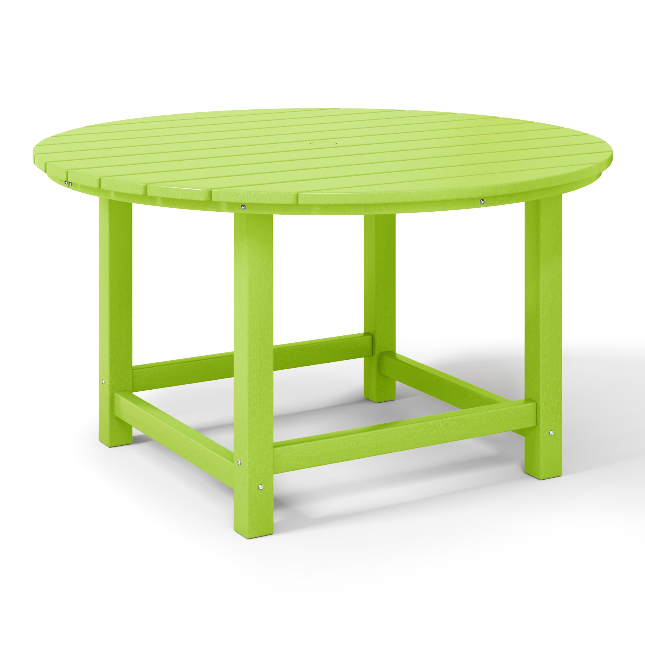 Tiny Terraces Kids' All-Weather Outdoor Round Dining Table (38" Wide) Lime Seahawk Designs Kids Patio Dining Tables