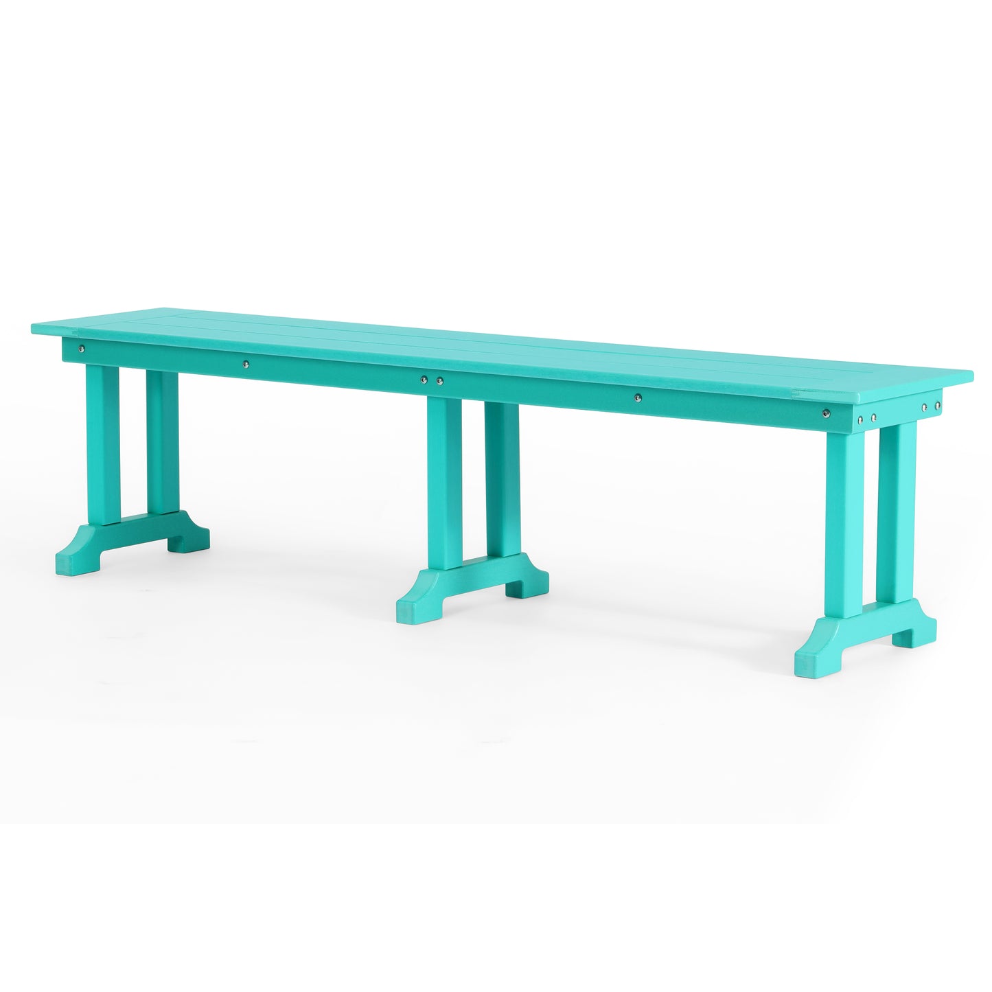 Tuscany All-Weather Outdoor 65" Trestle Dining Bench Seahawk Designs Patio Benches