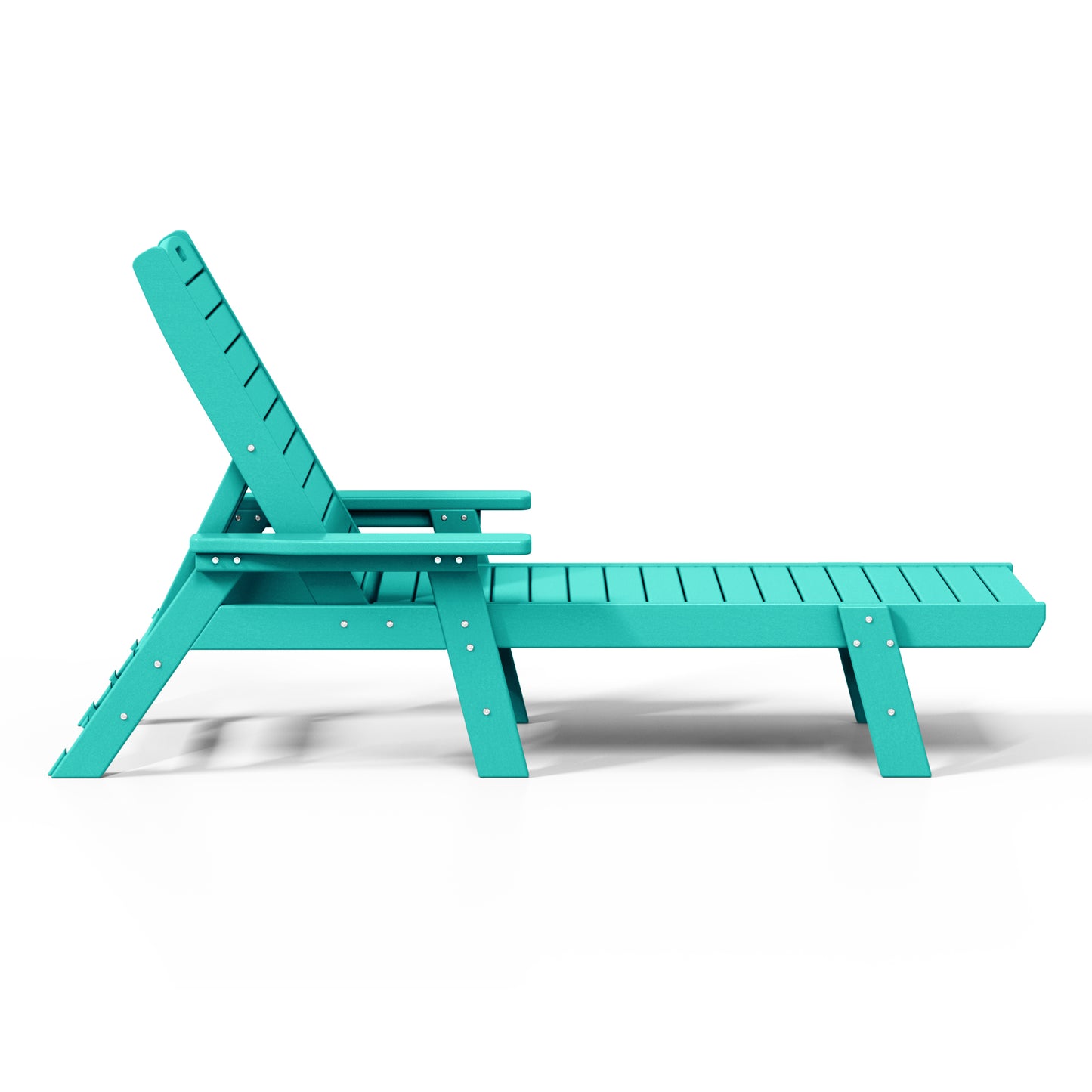 Santa Monica All-Weather Outdoor Reclining Sun Lounger with Arm Rests Turquise Seahawk Designs Patio Chaise Lounges