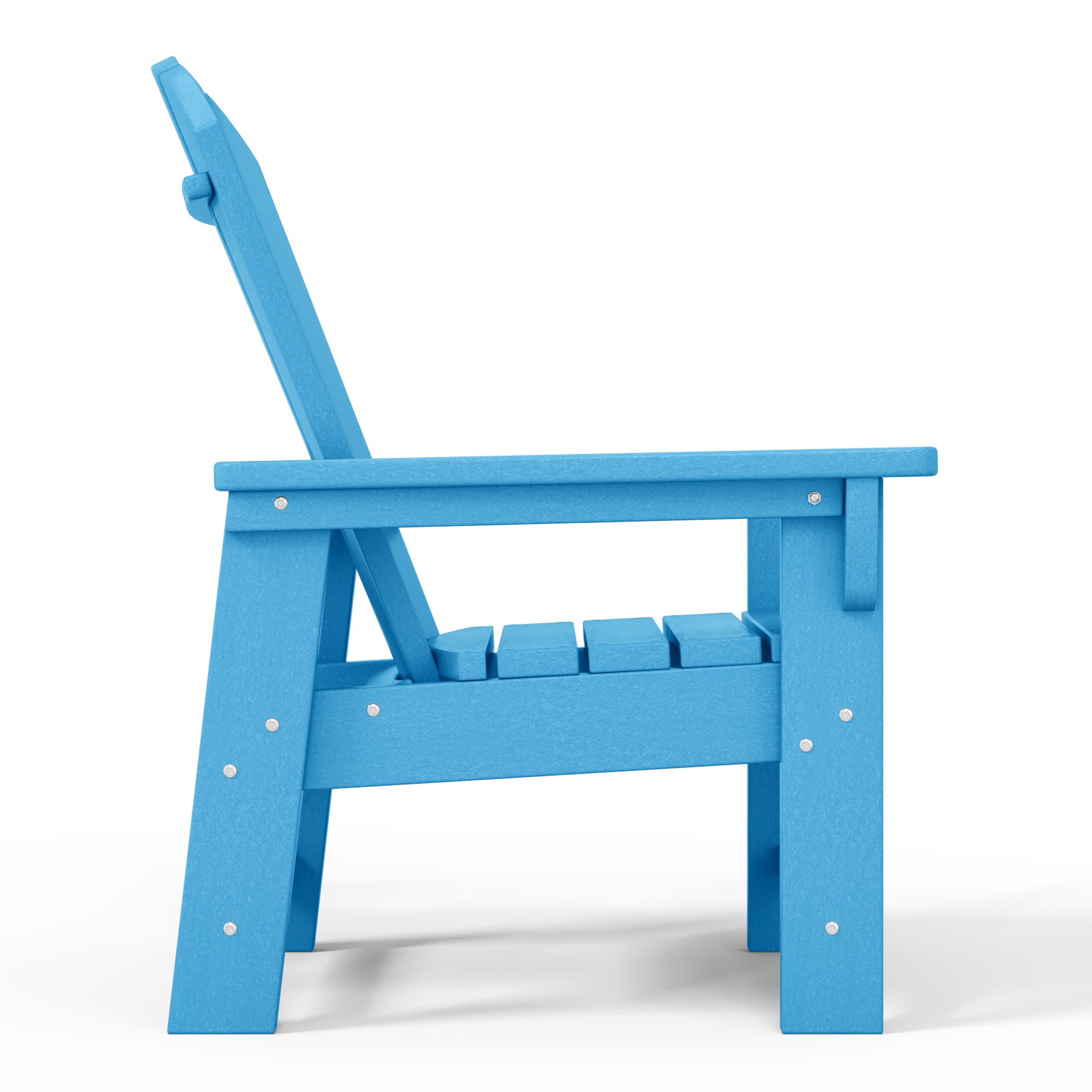 Tiny Terraces Kids' All-Weather Outdoor Poly Adirondack Chair Pacific Blue Seahawk Designs Kids Adirondack Chairs
