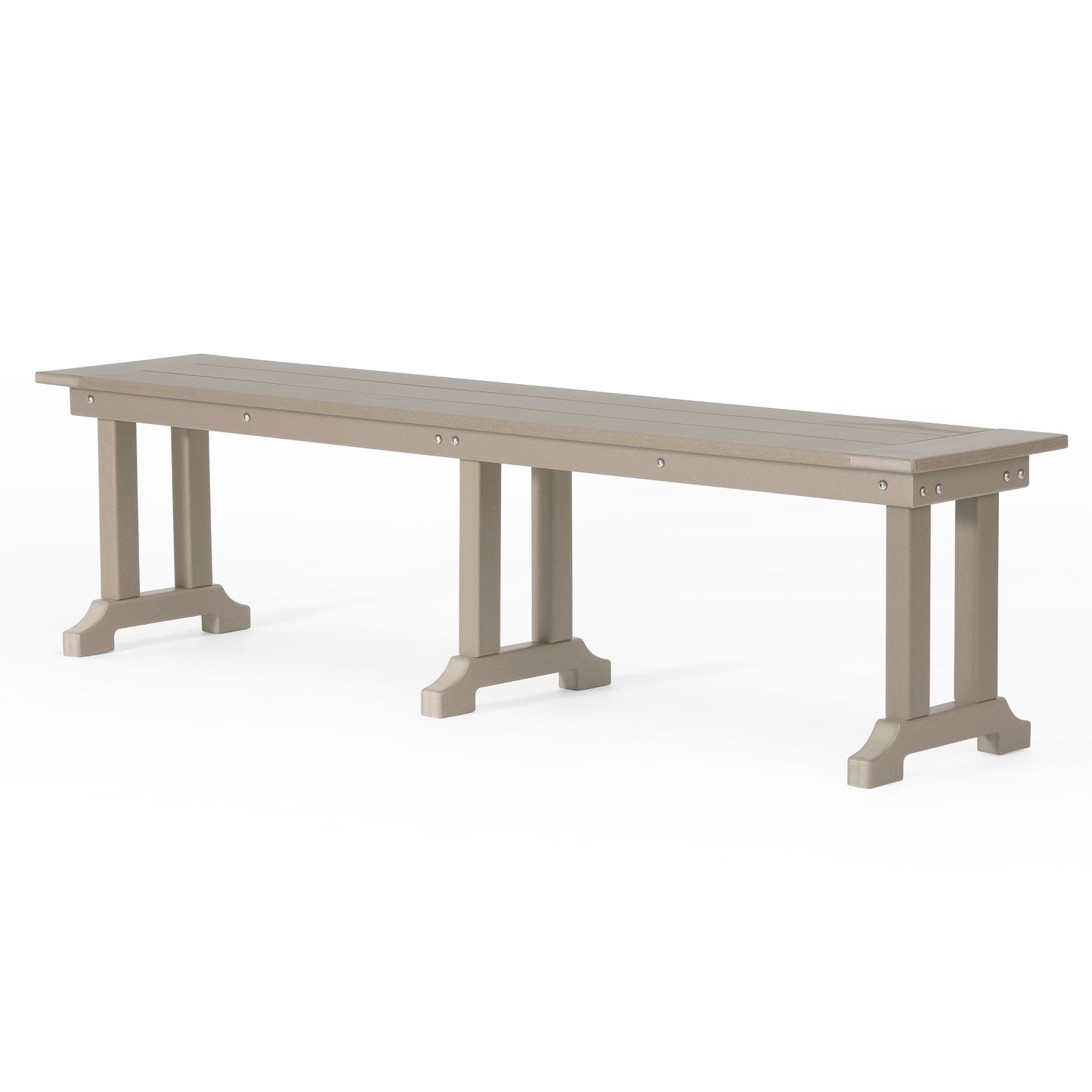 Tuscany All-Weather Outdoor 65" Trestle Dining Bench Seahawk Designs Patio Benches