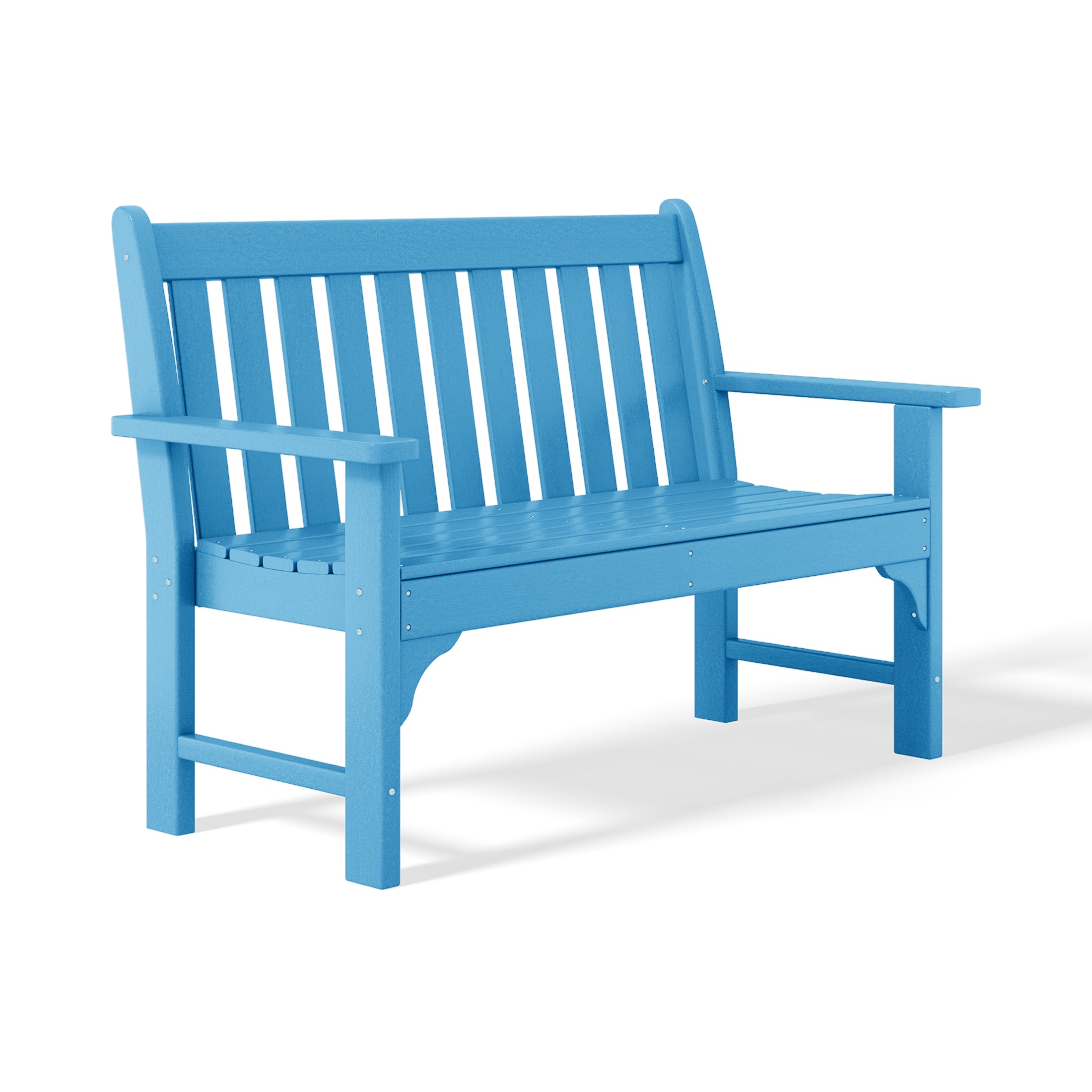 Tuscany 51" Garden Bench Pacific Blue Seahawk Designs Patio Benches