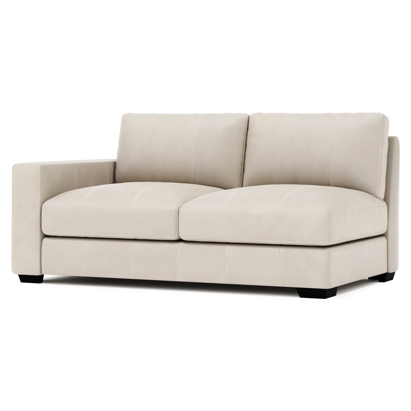 Dawkins Leather Left Arm Loveseat